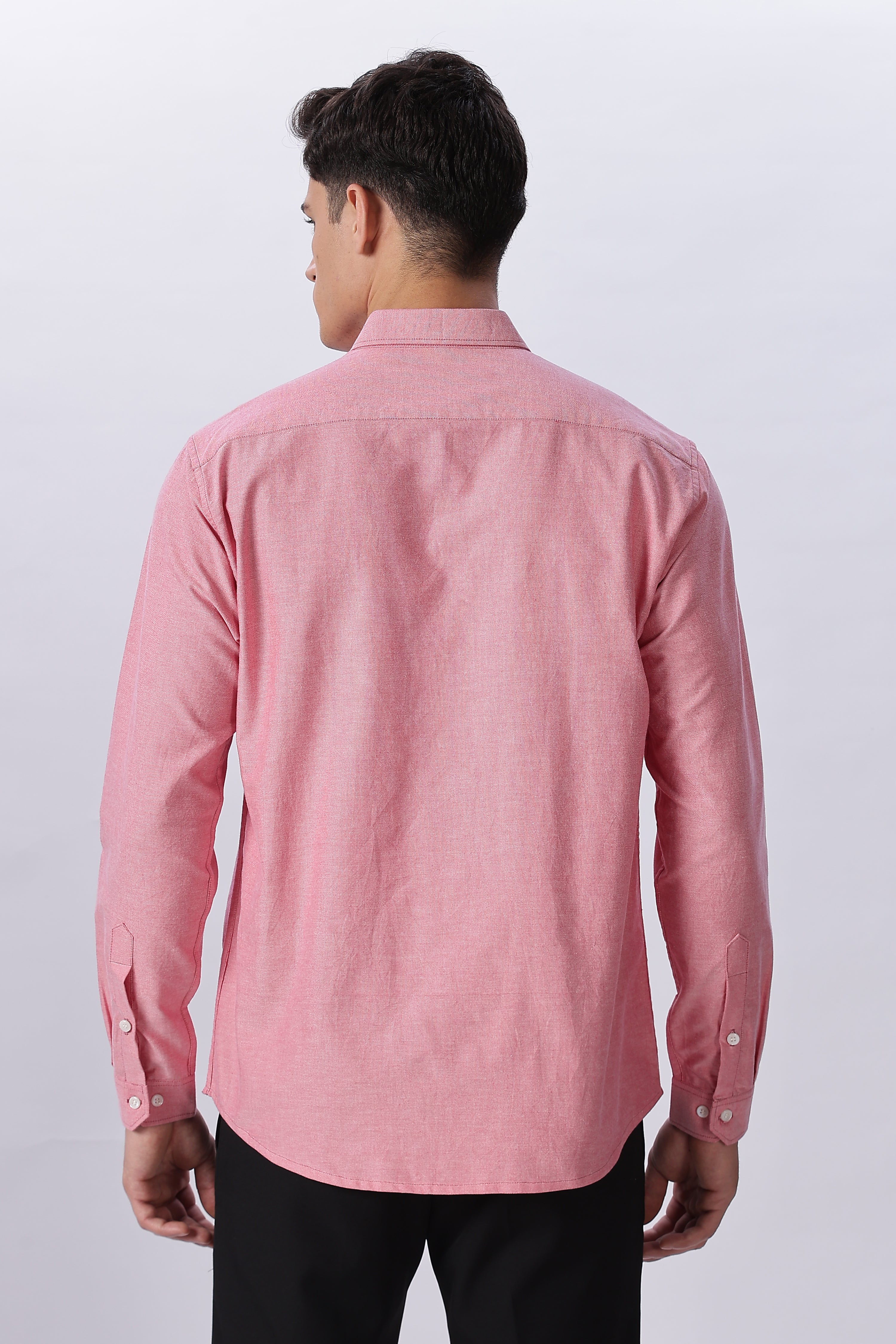 Coral Rose Pre-washed Oxford Shirt