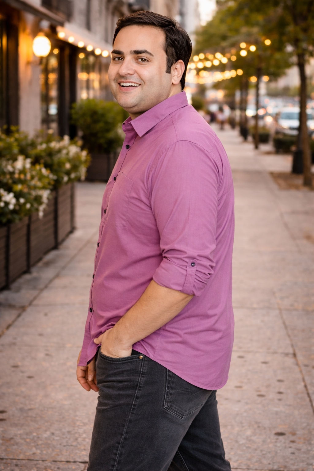 Rosewood Cotton Regular Fit Pink Essential Shirt