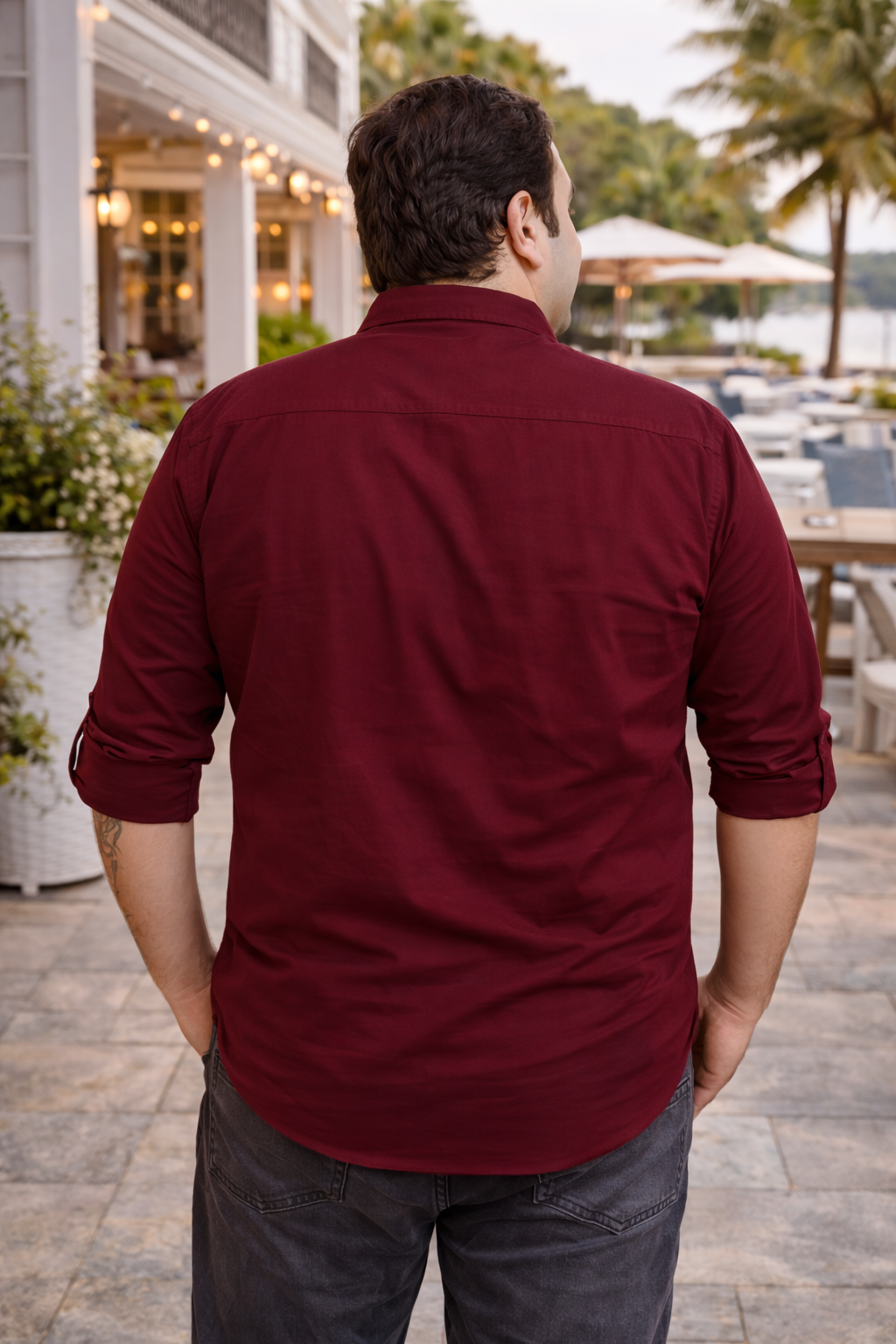 Classic Essential 100% Cotton Embroidery Shirt