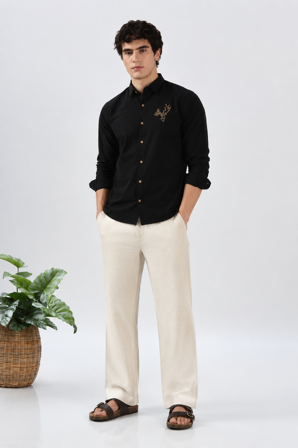 Black & Beige Old Money Co-ordinated Outfits for men