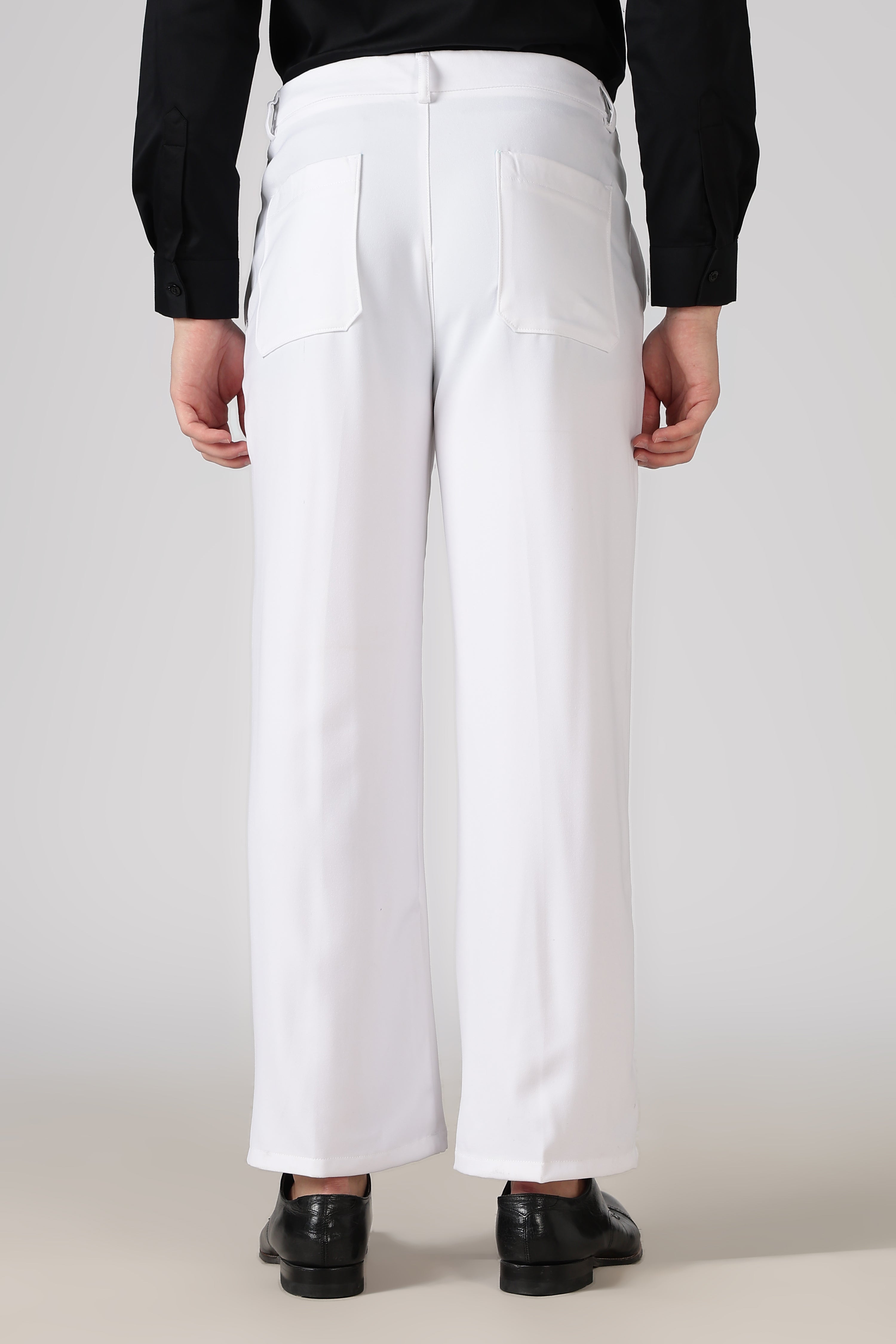 Classic Parallel Fit White Pant