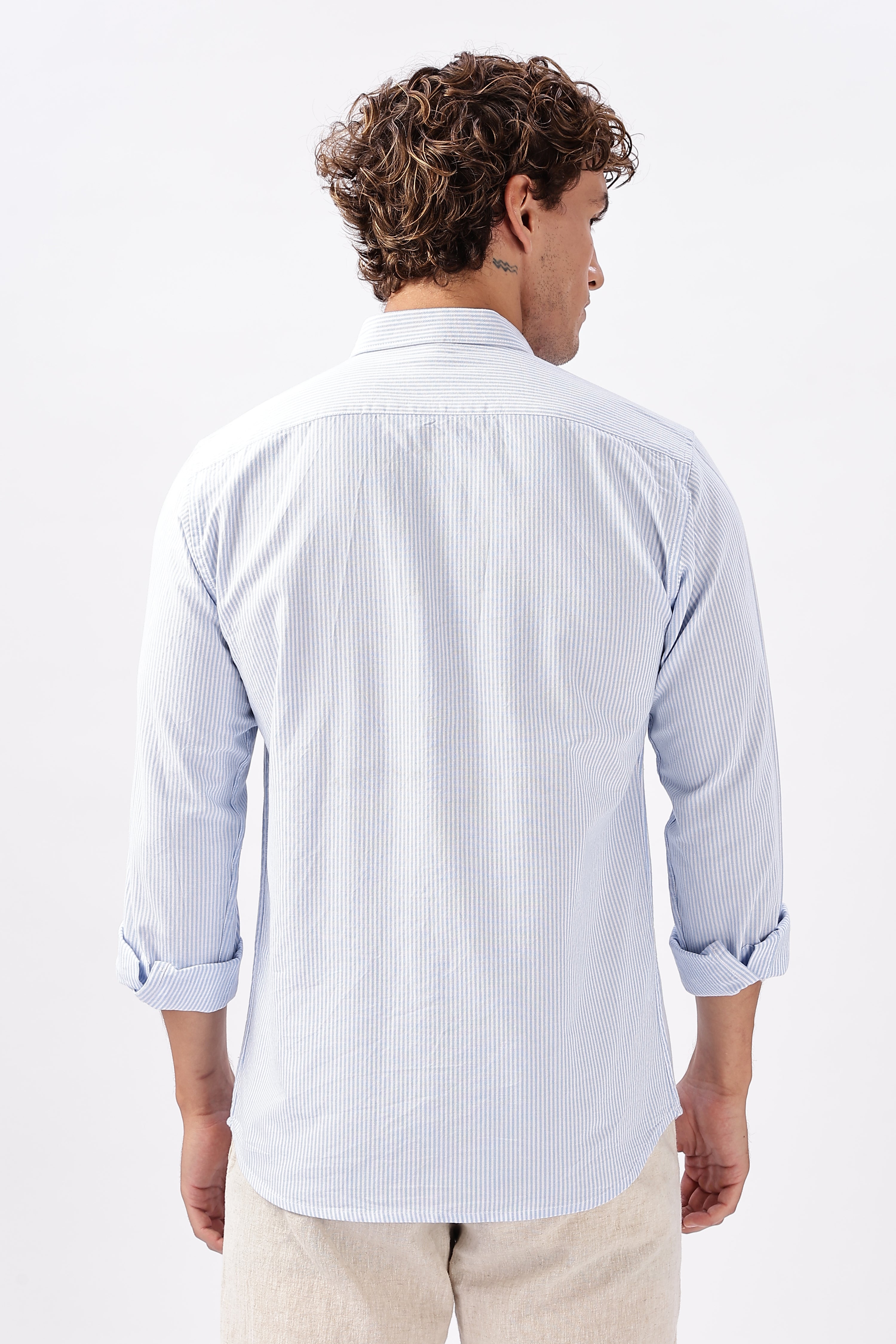Blue Haven Botanical Embroidery Shirt