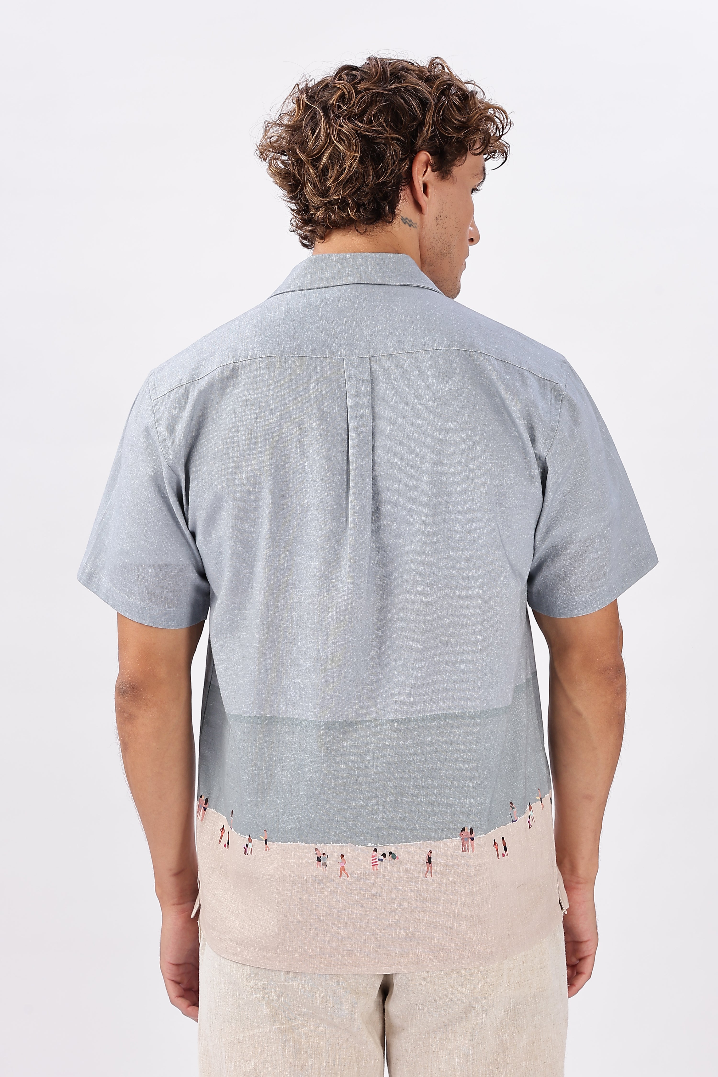 Shoreline Stroll Cuban Collar Shirt