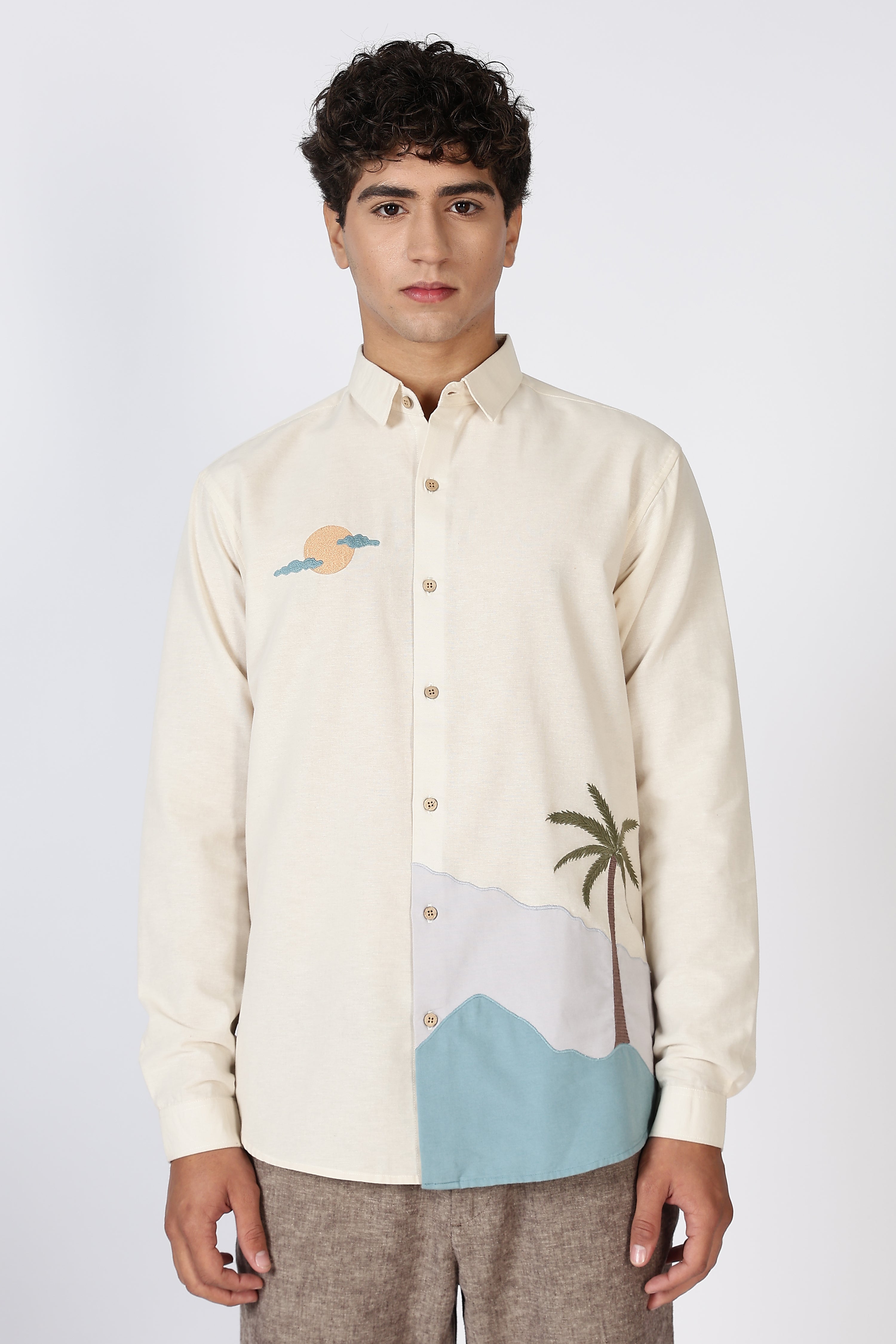 Coastal Mirage Embroidered Shirt