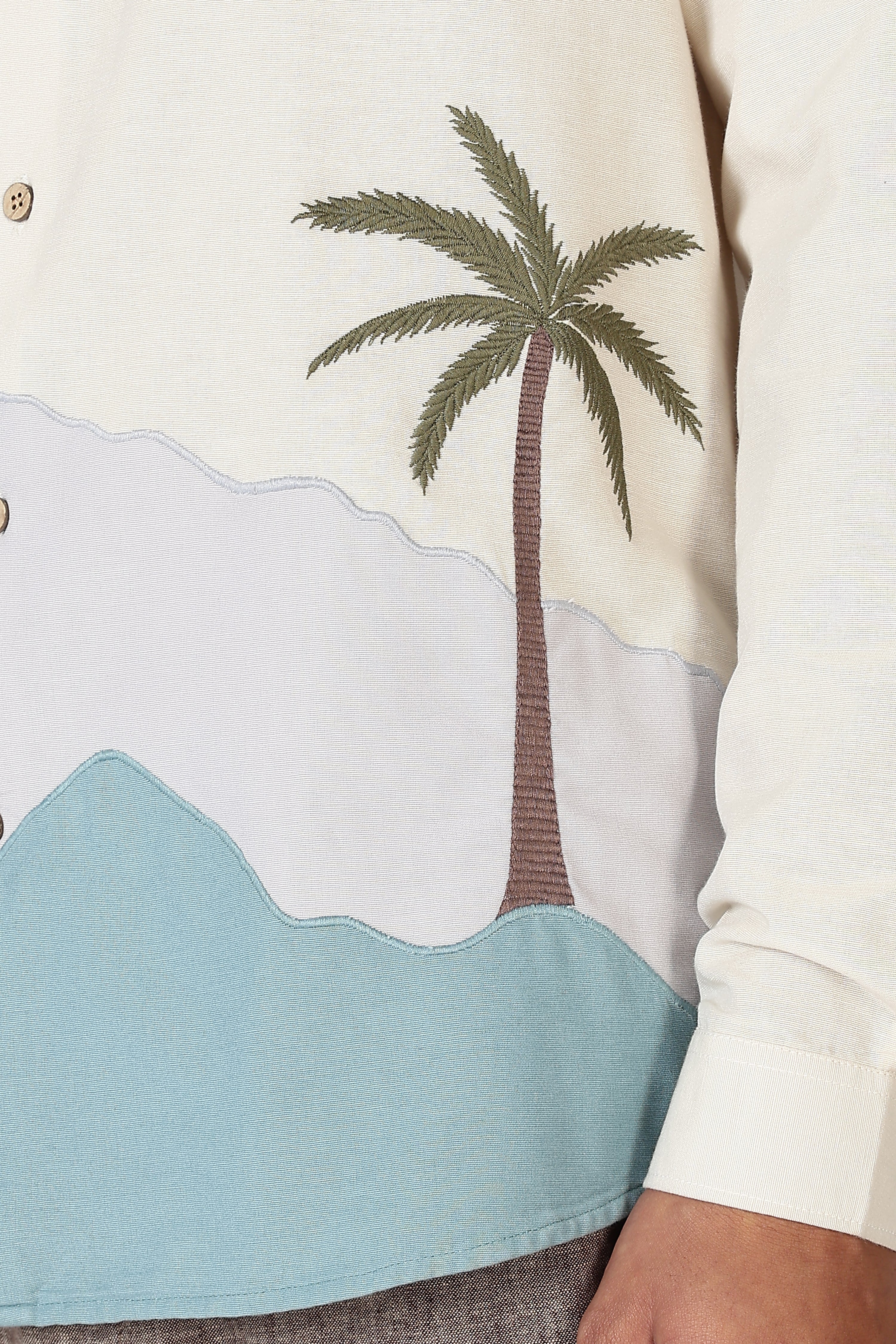 Coastal Mirage Embroidered Shirt