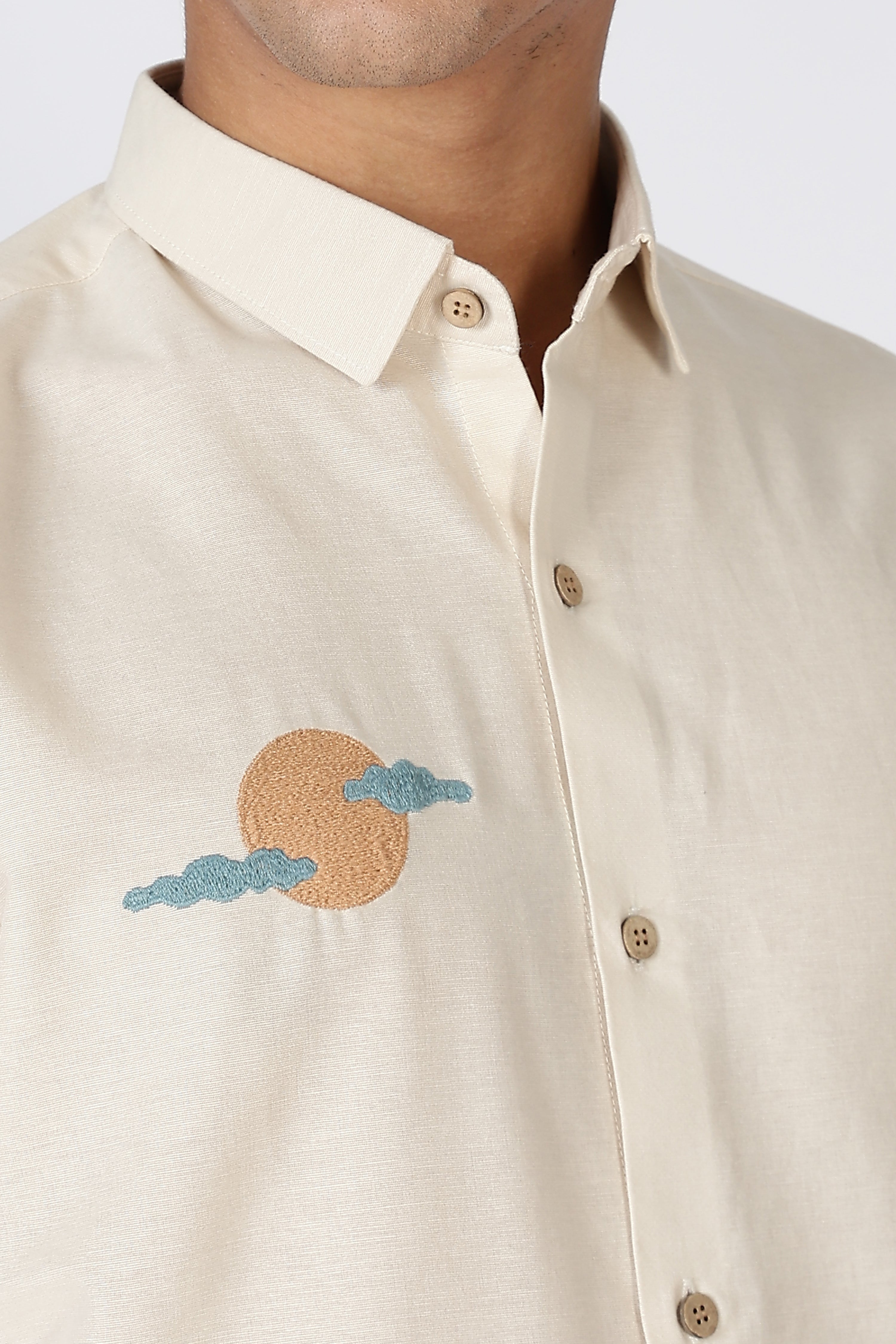 Coastal Mirage Embroidered Shirt