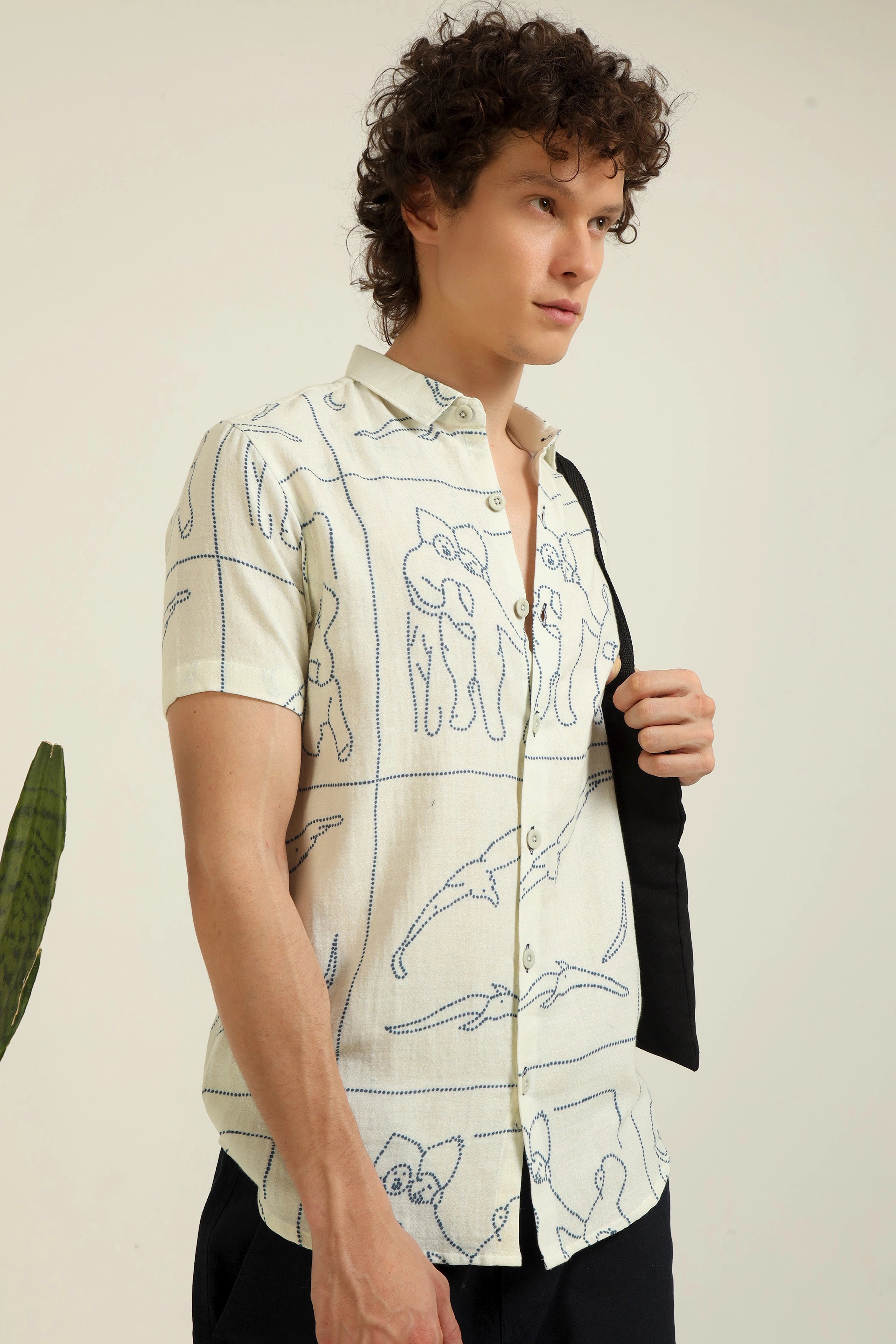 Evolution Print Cotton Shirt