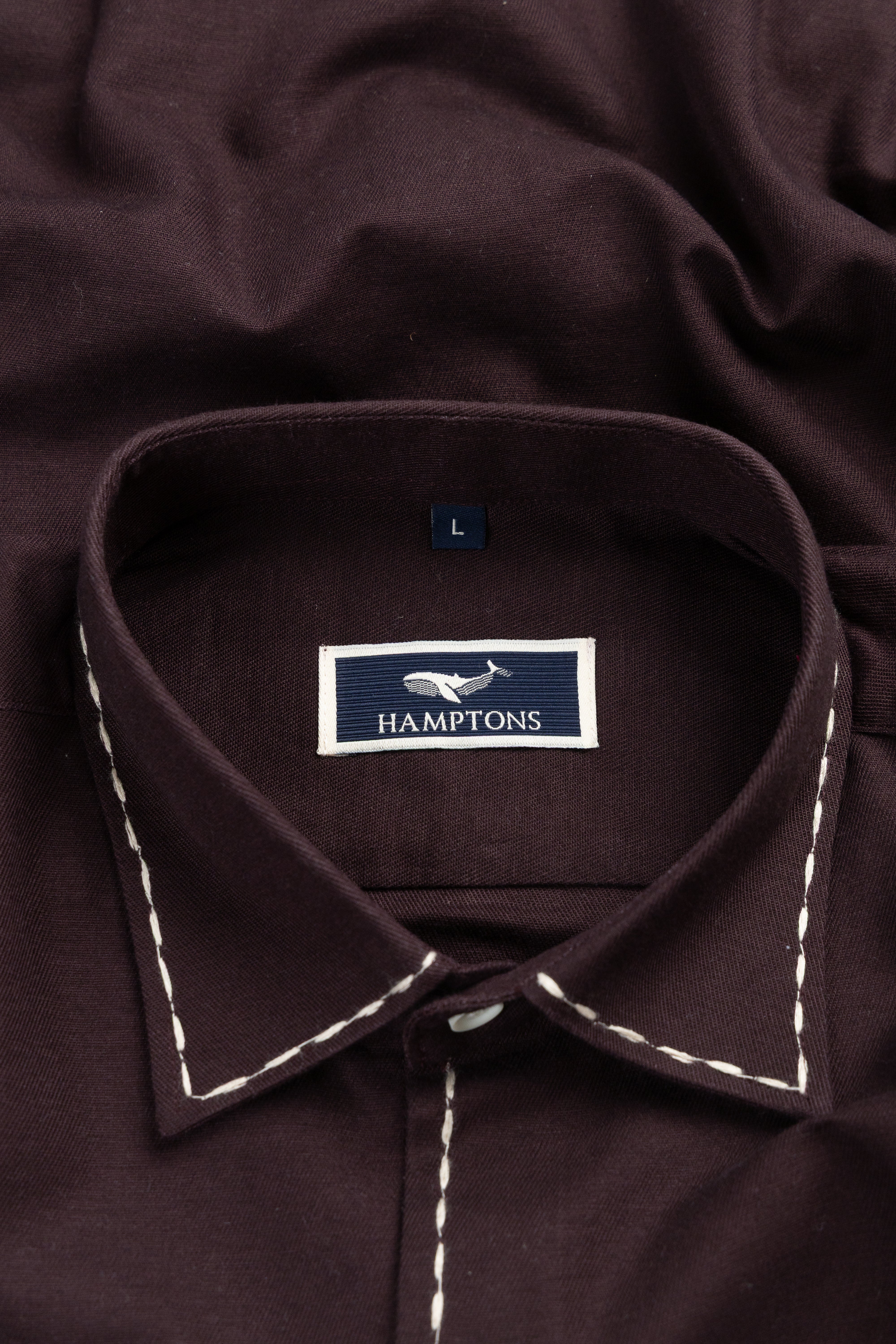 Plum Maroon – Chawal Takka with Bouble Pocket Shirt