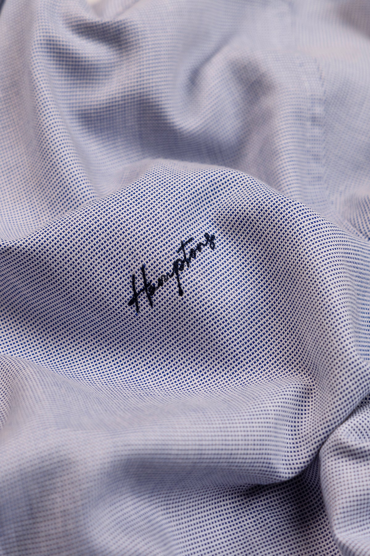 Ice Blue 100% Cotton Dobby with Printed Placket Shirt