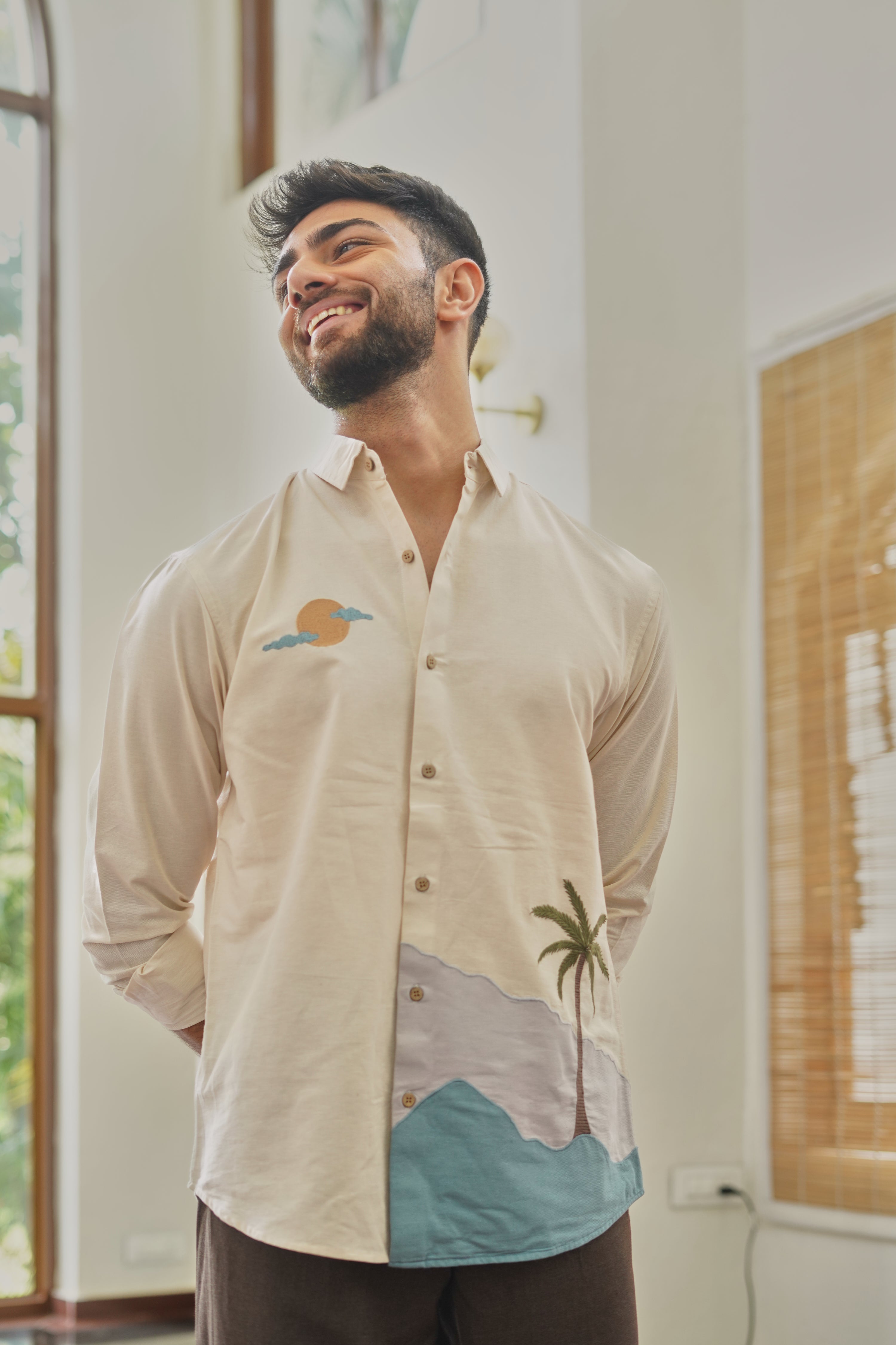 Coastal Mirage Embroidered Shirt