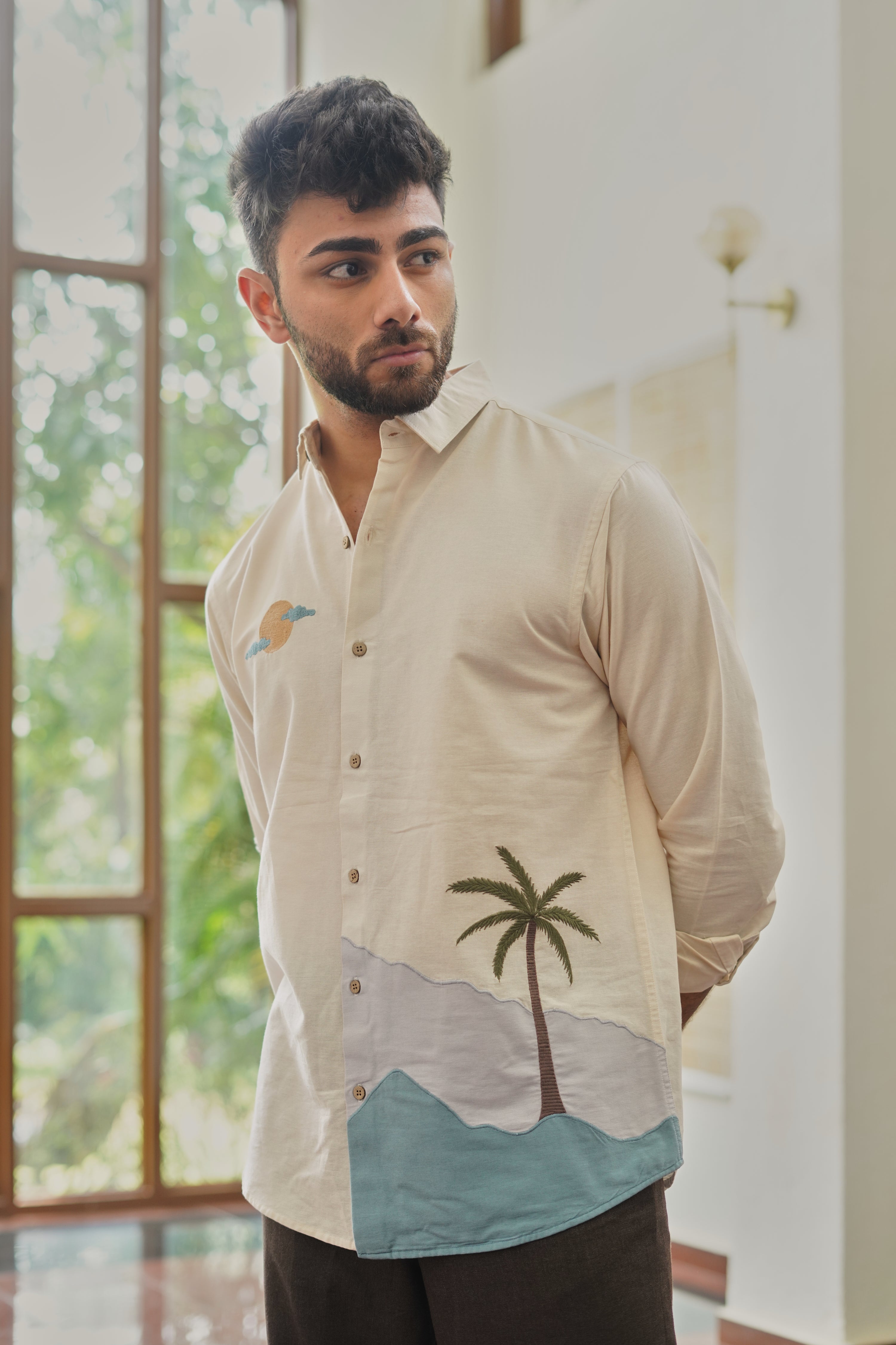 Coastal Mirage Embroidered Shirt