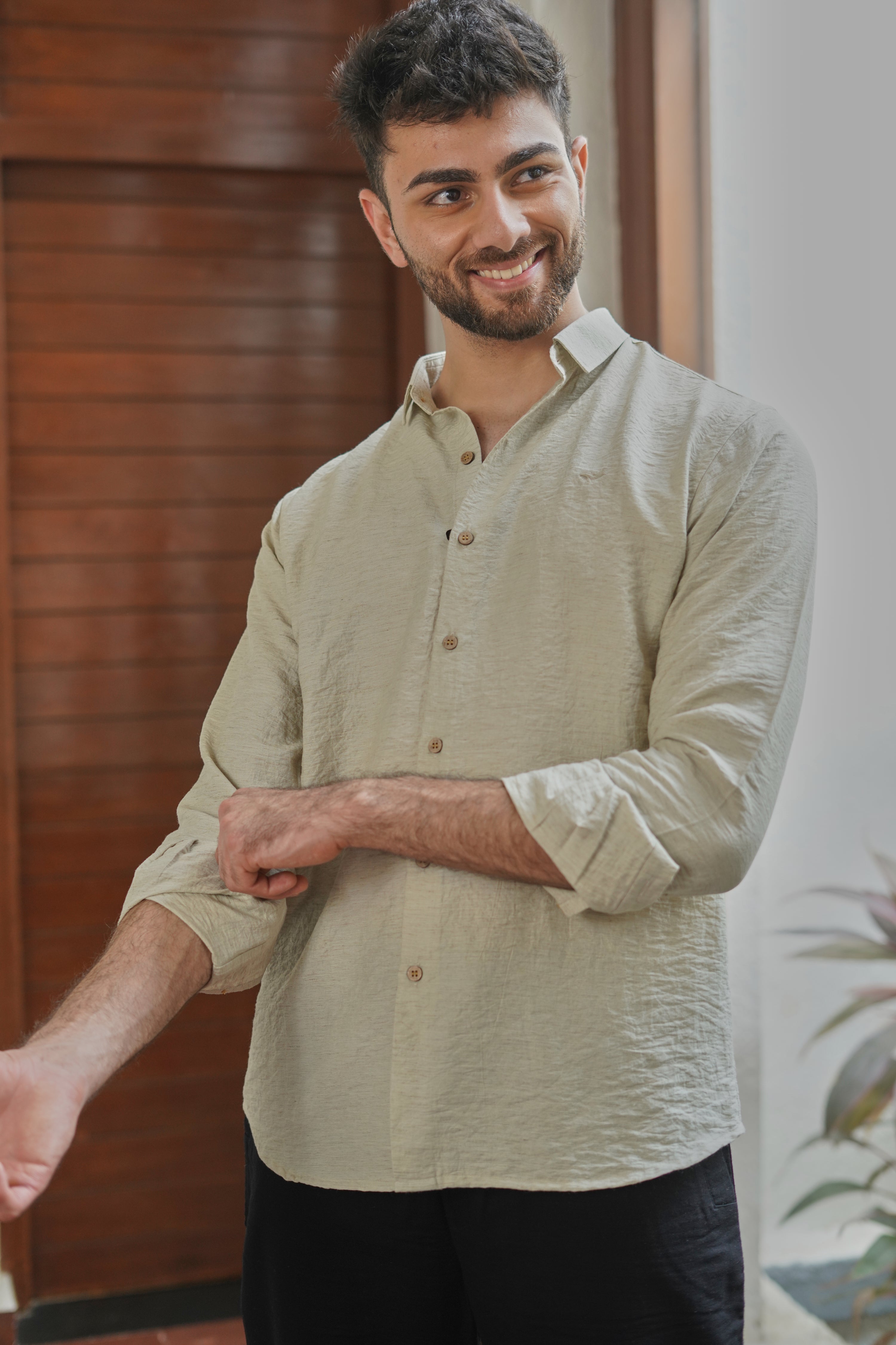 Beach Beige Ease Wrinkle-Free Breeze NV Shirt