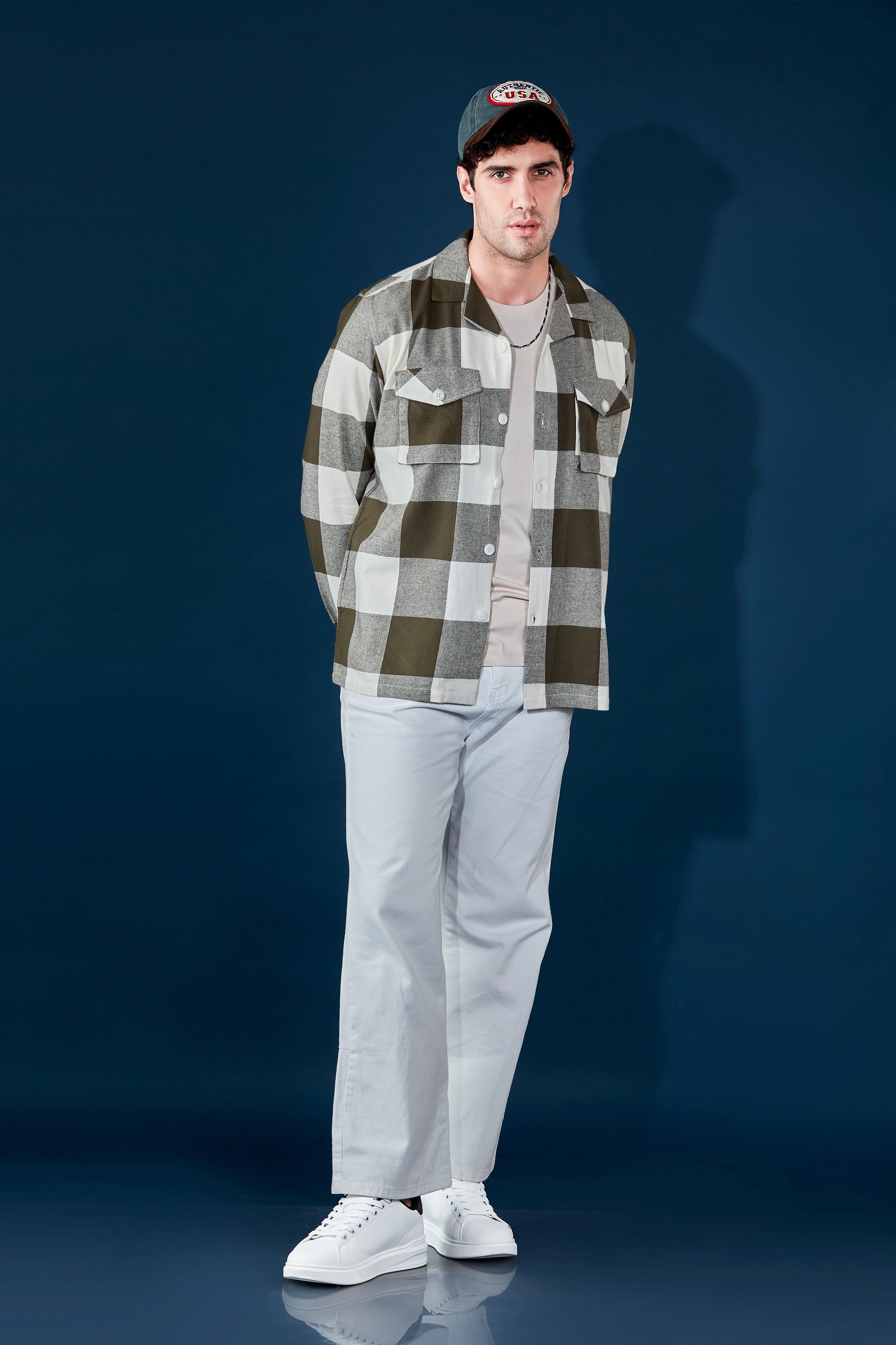 Tawny Olive Flannel Overshirt