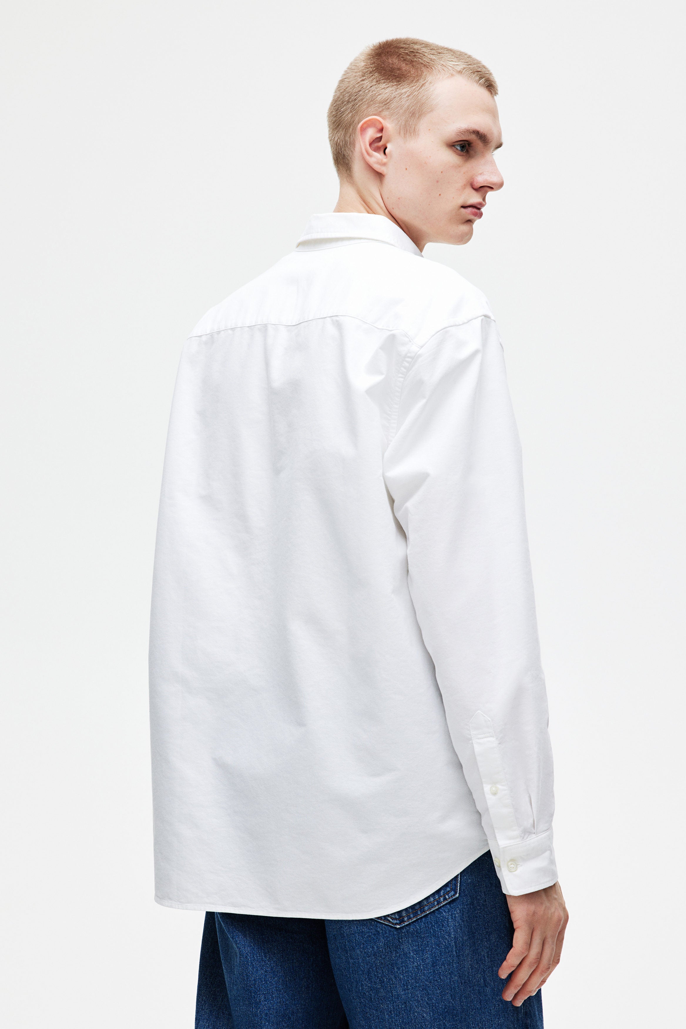 Classic Essential 100% Cotton Embroidery Shirt