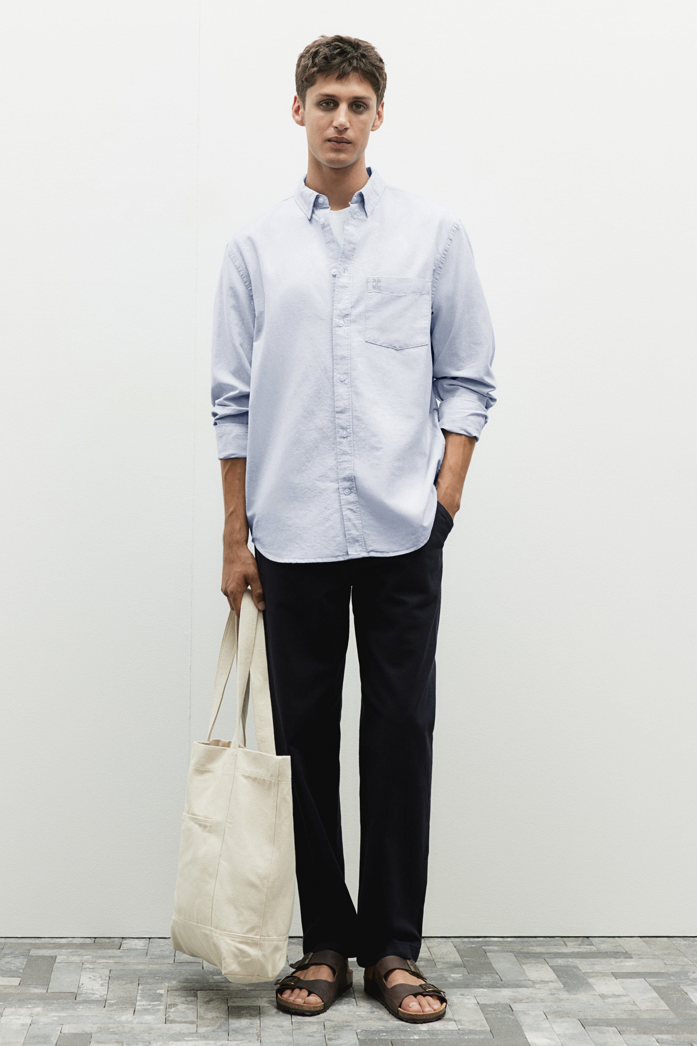 Classic Essential 100% Cotton Embroidery Shirt