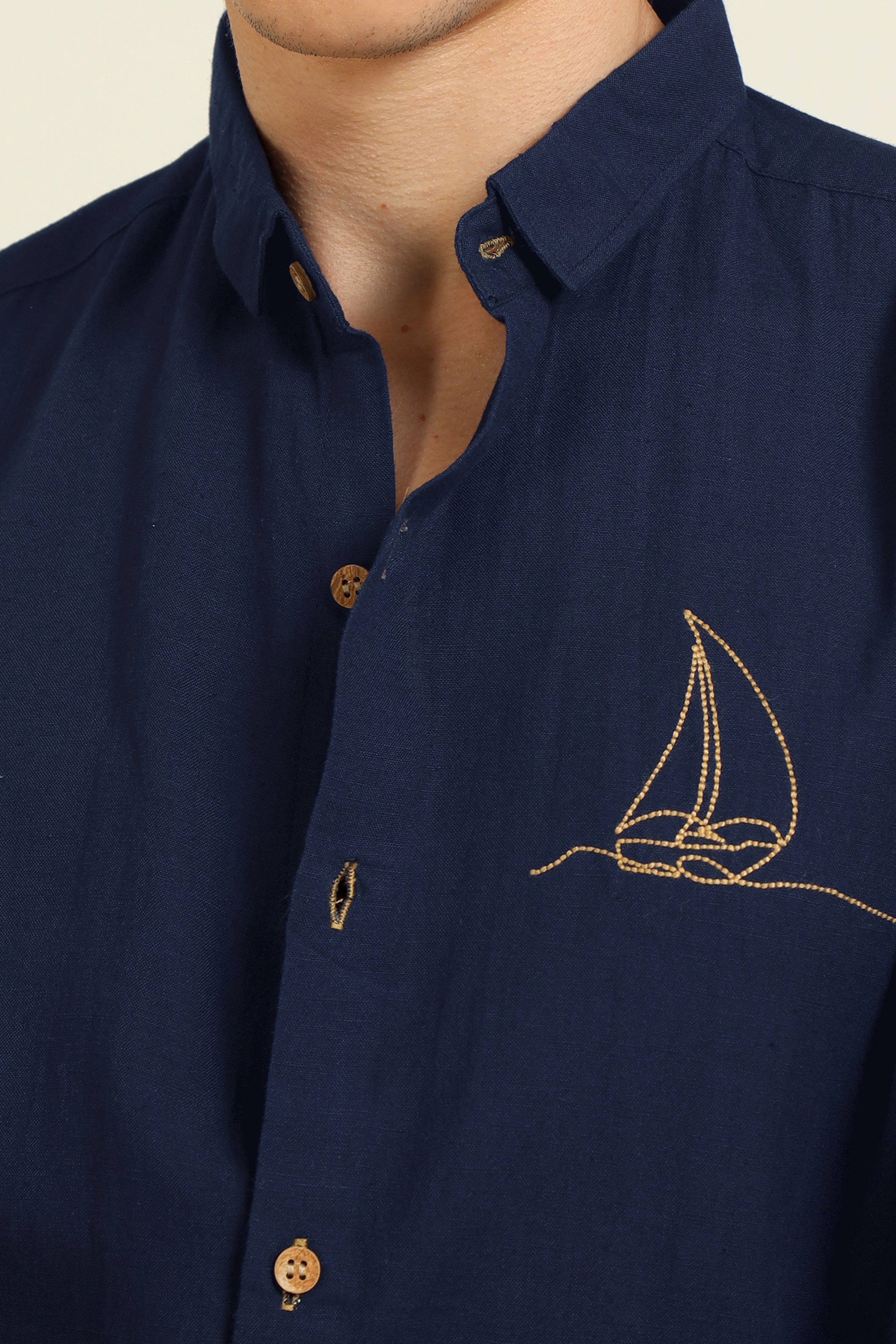 Classic Pirogue Embroidery Shirt