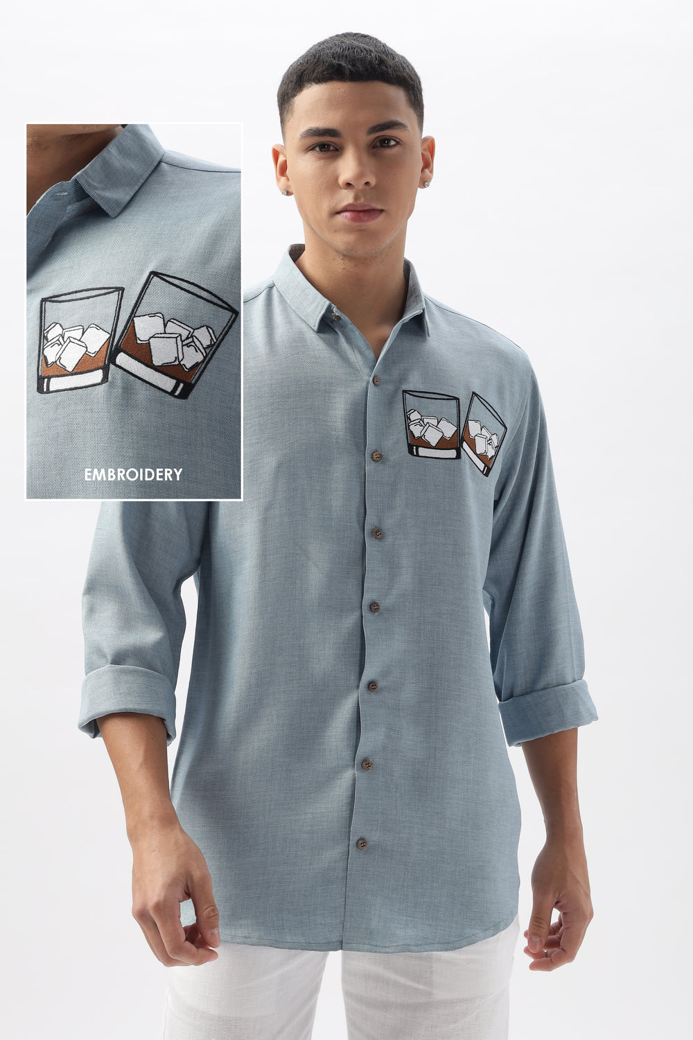 Shop Stylish Embroidered Shirts for Men Online from Hamptons