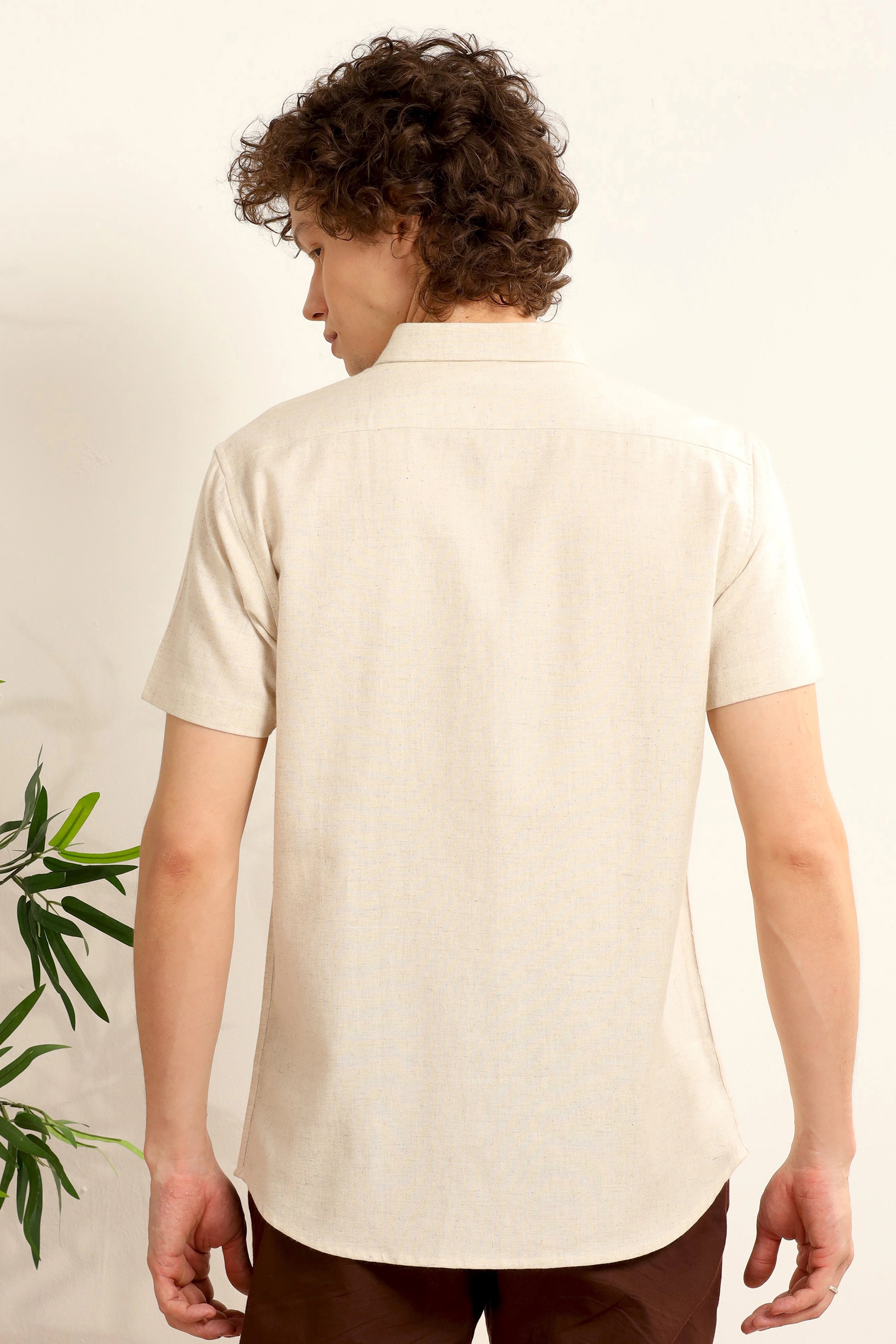 Surf O'clock Half-sleeve linen shirt