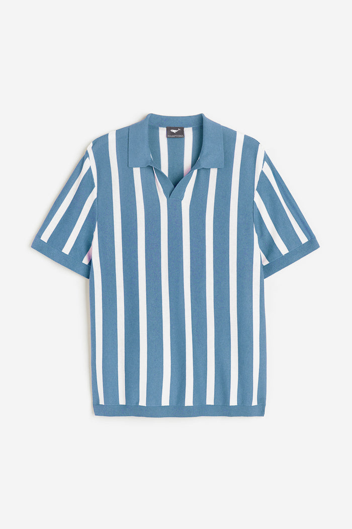Morning Blue Stripes Old Money Polos