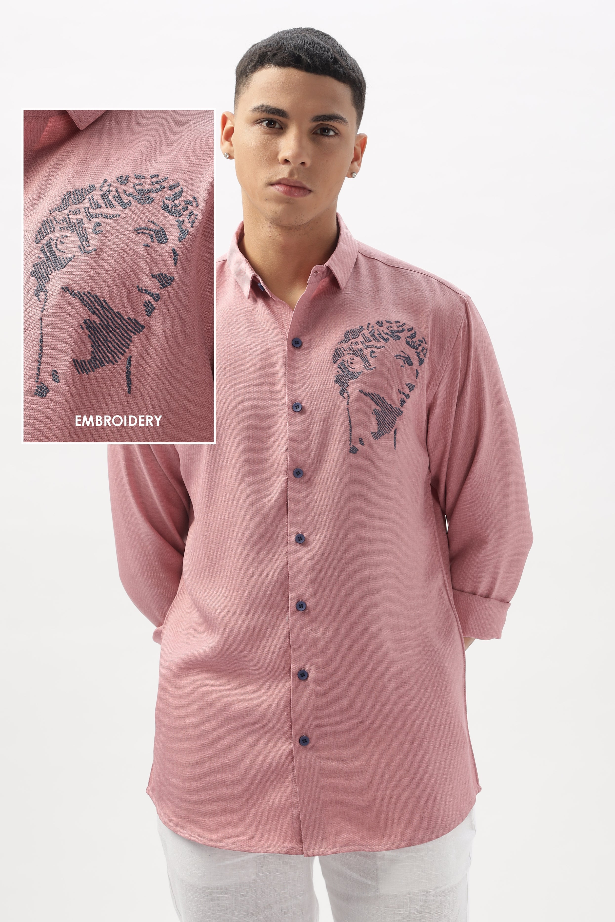 Apollo's Muse Embroidered Shirt