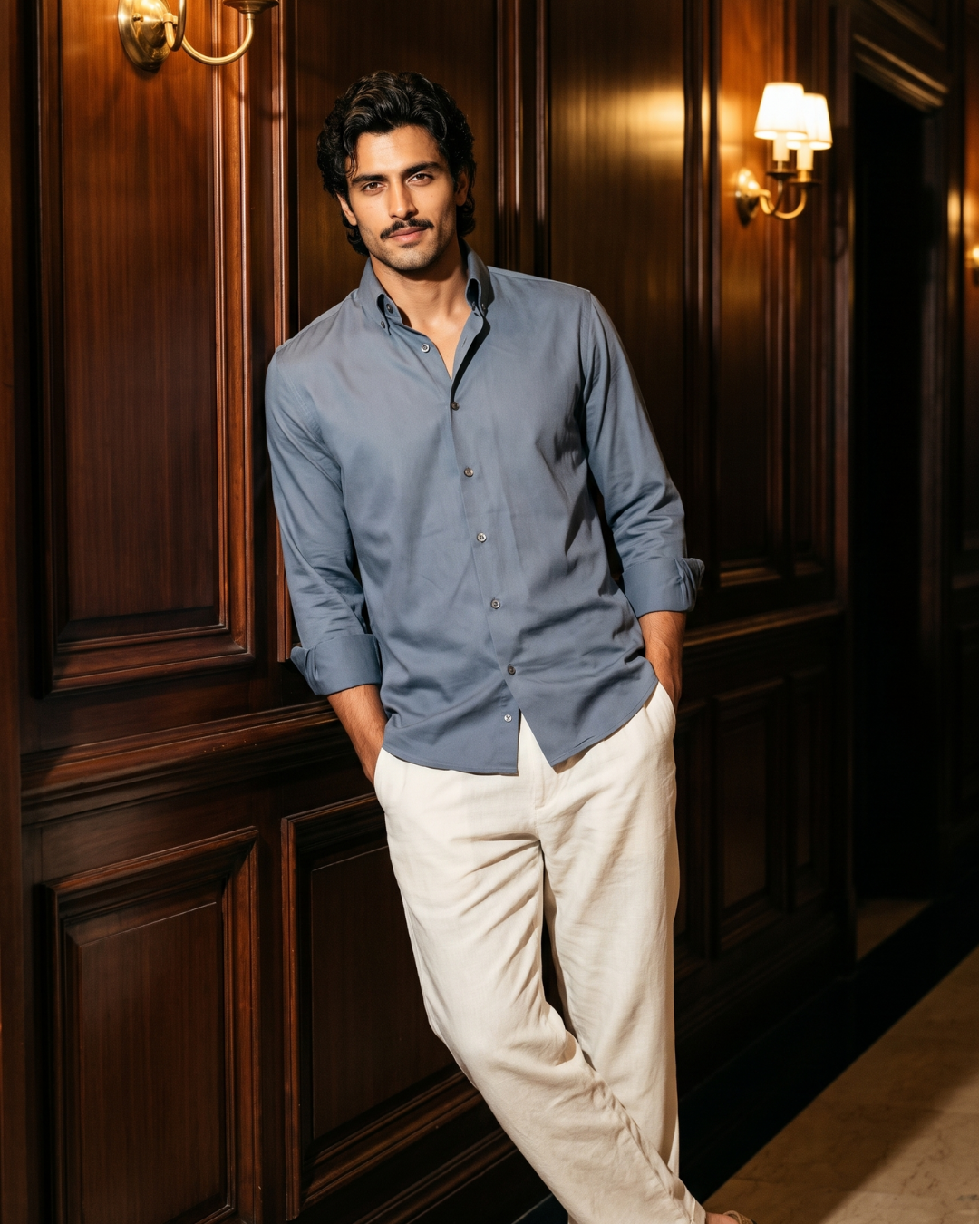 Harbour Piqué Knit- Button-Down Collar Shirt
