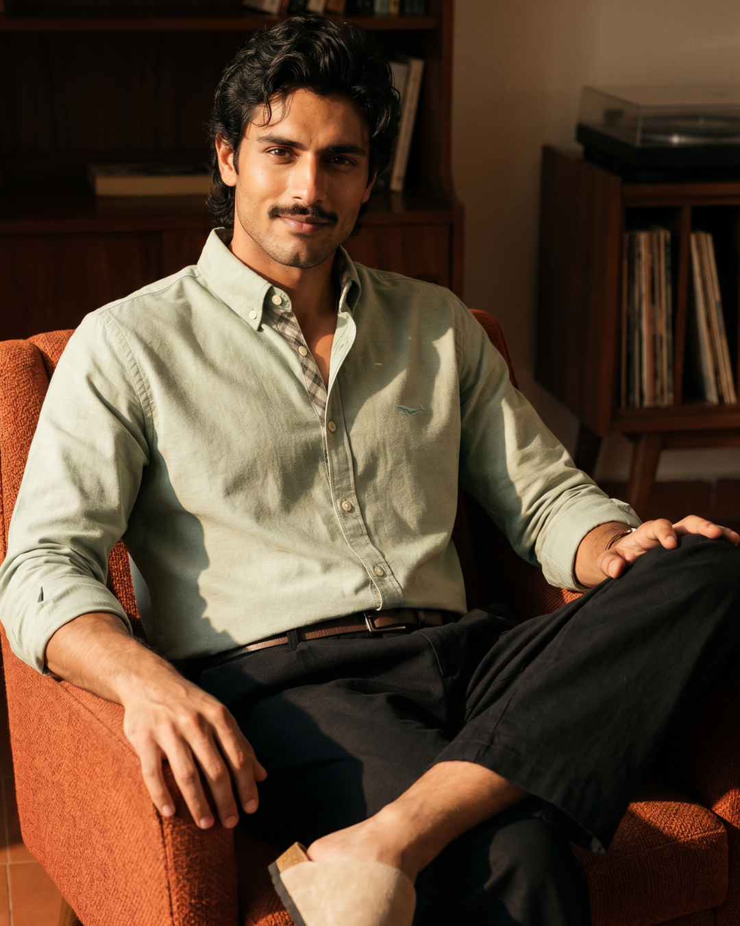 Everyday Tailored Oxford- Broad Collar Button Placket Shirt