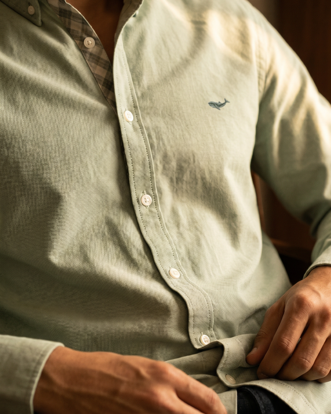 Everyday Tailored Oxford- Broad Collar Button Placket Shirt