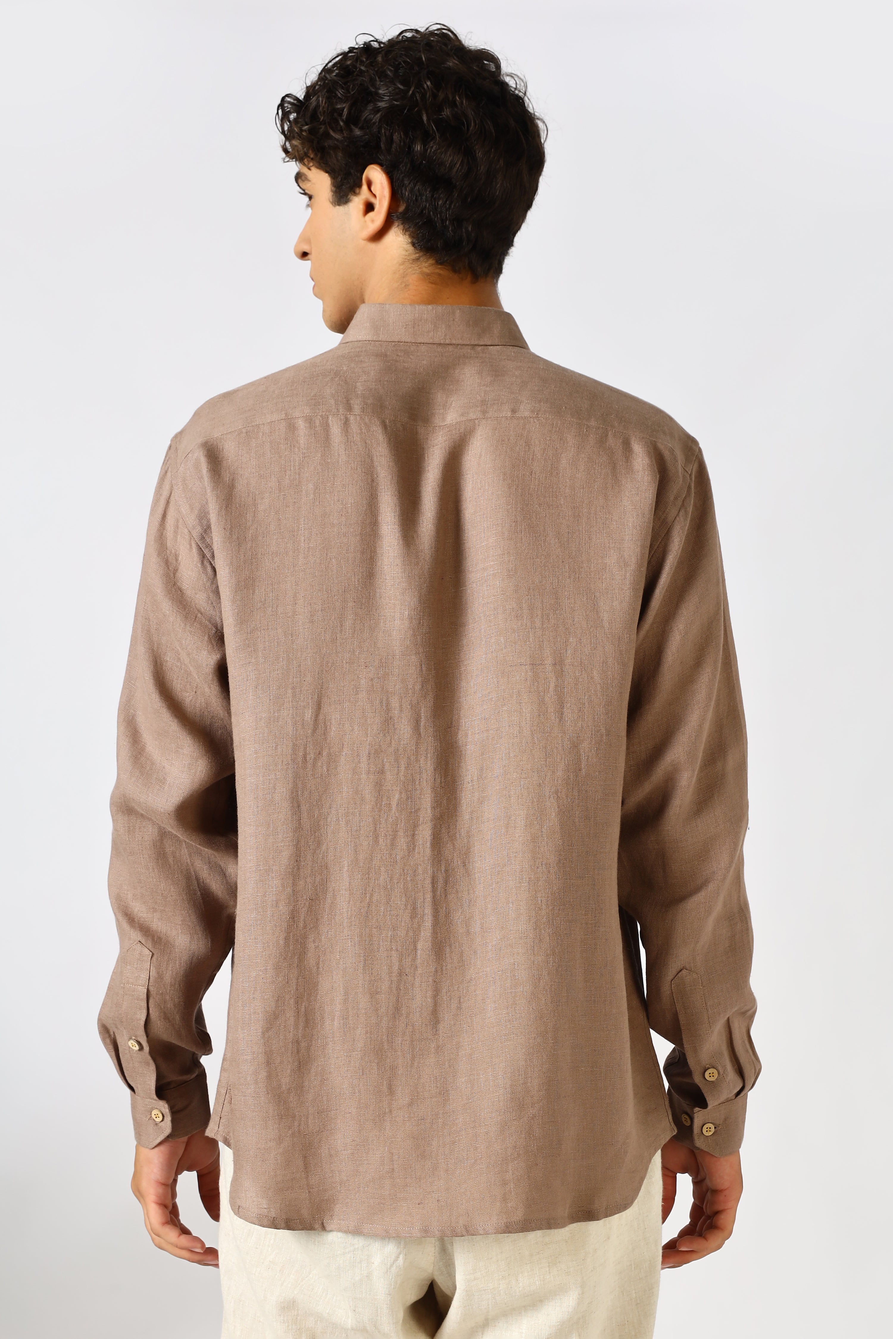Sandstone 100% Linen 60s Lea Shirt