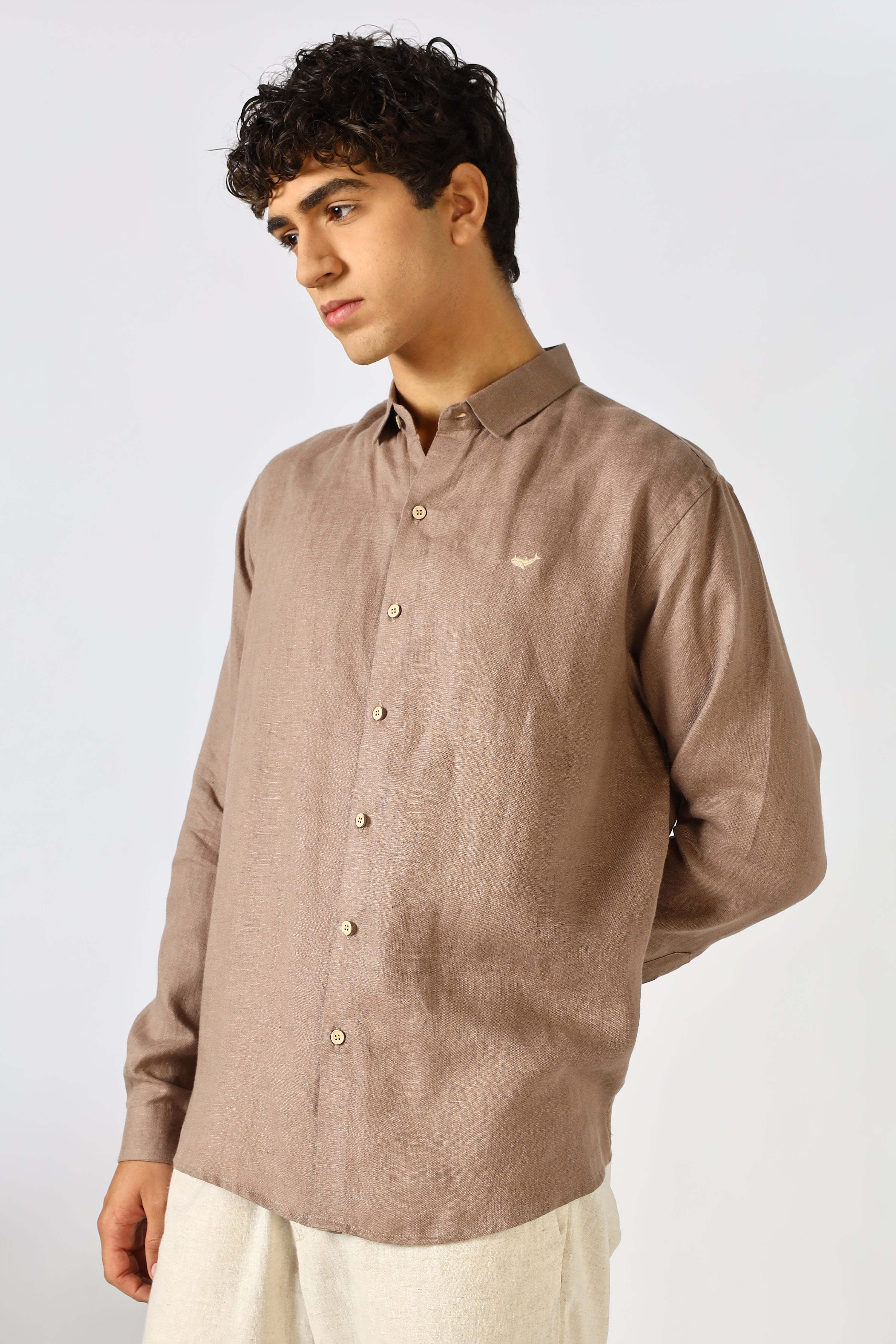 Sandstone 100% Linen 60s Lea Shirt