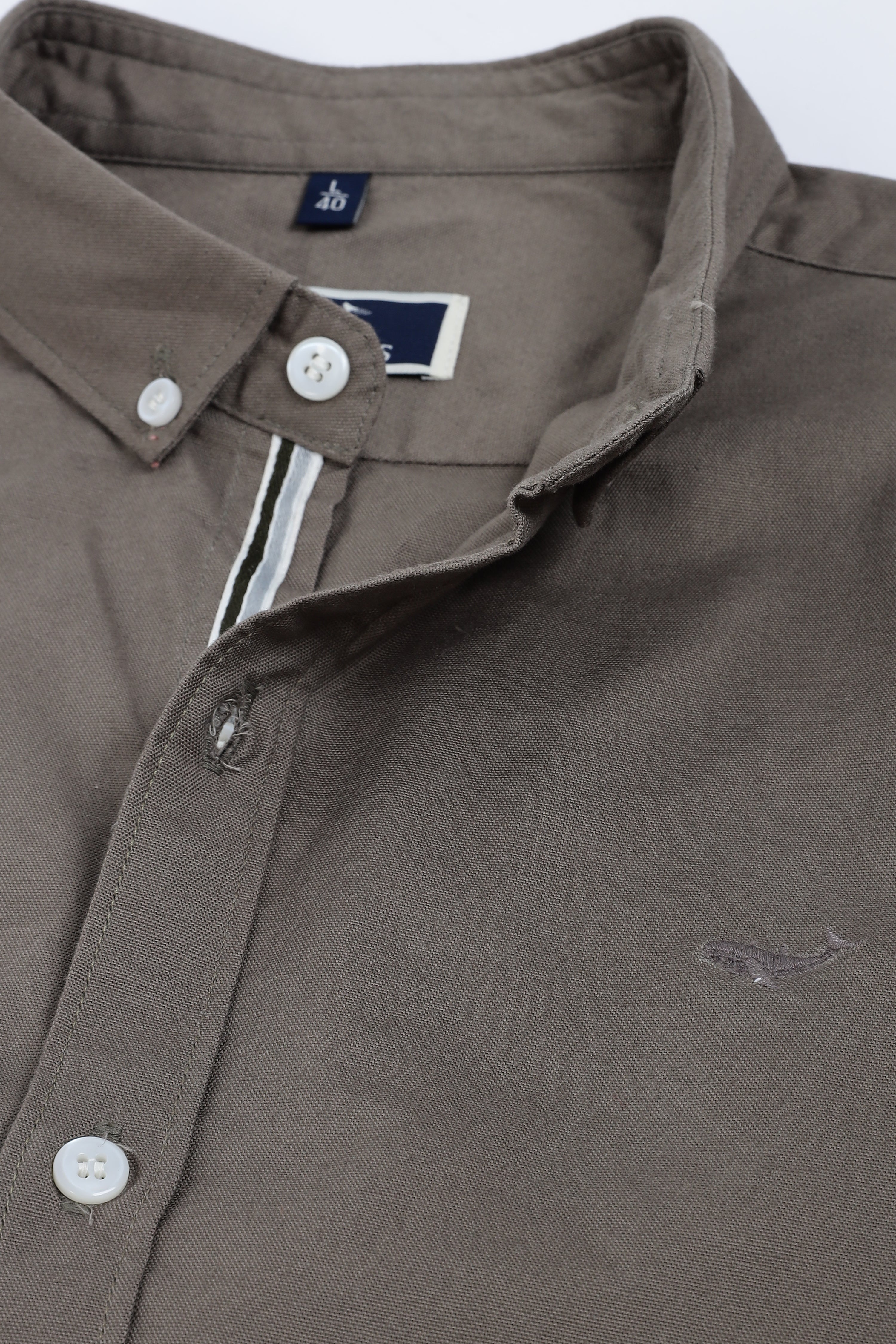 Granada Olive Pre-washed Oxford Shirt