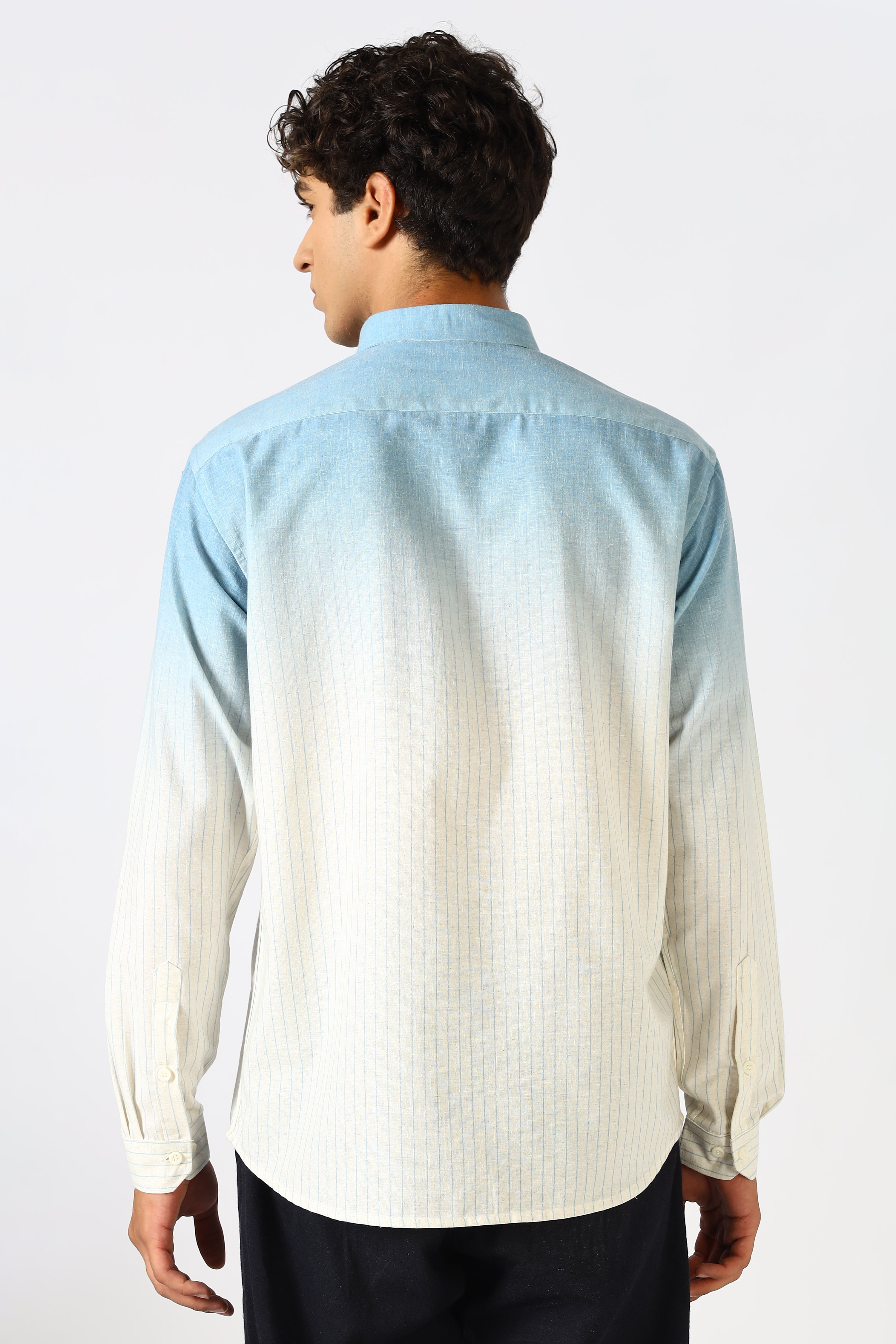 Blue Mirage Striped Ombré Shirt
