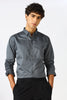 Cinematic Satin 100% Giza Cotton Regular Fit Grey Shirt
