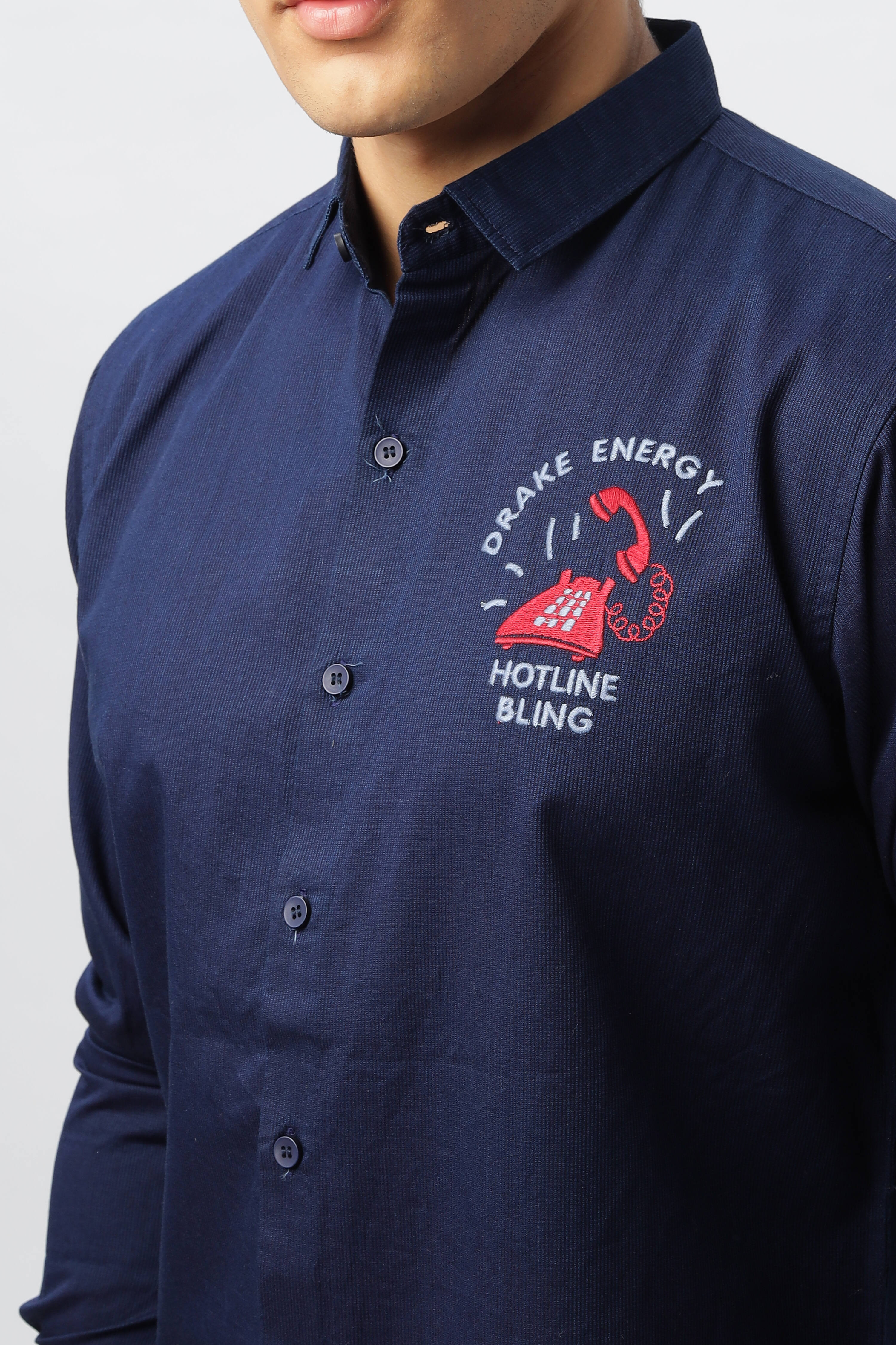 Drake Energy Embroidered Classic Shirt