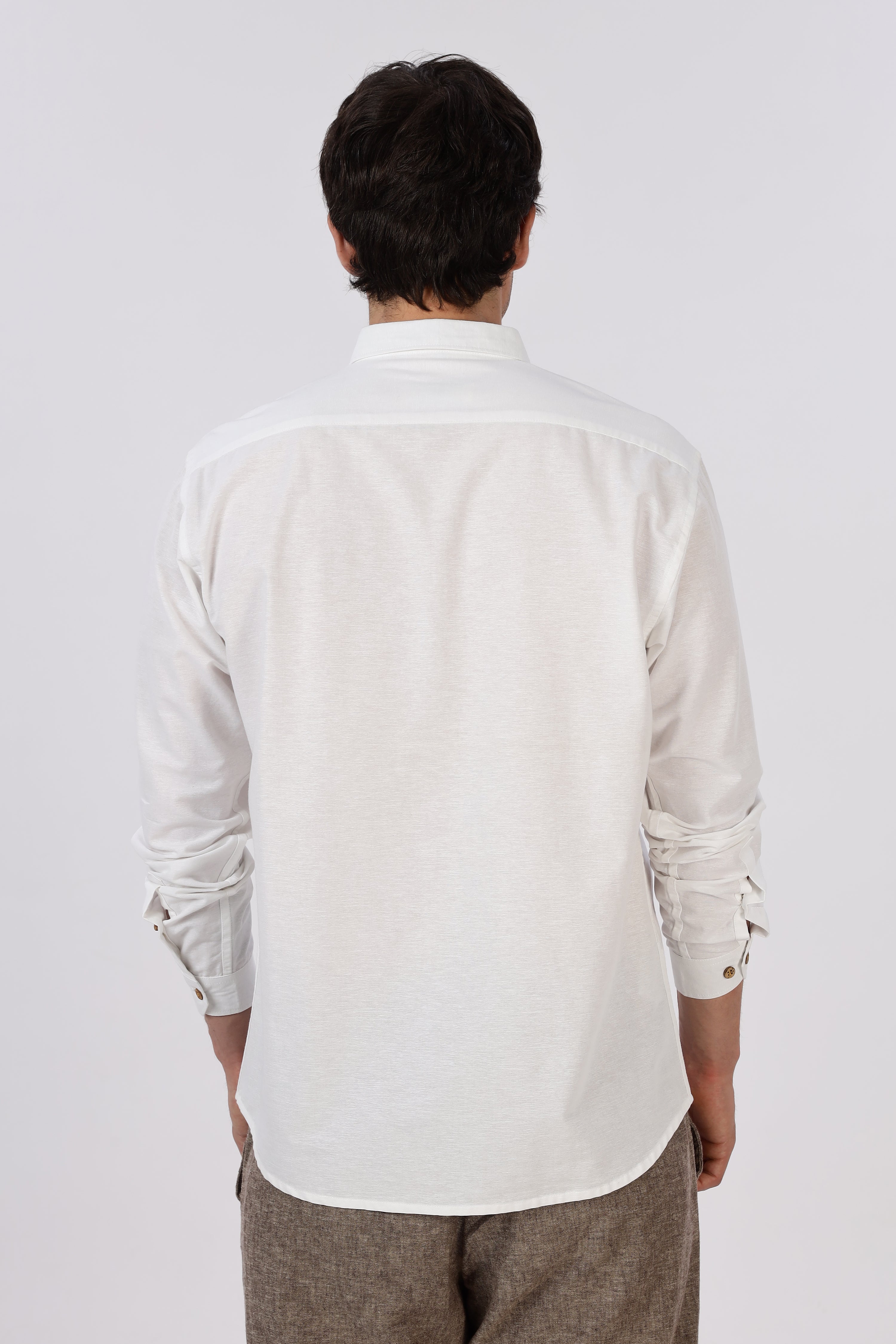 Summer White Lighthouse embroidery Shirt