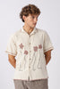 Bloomline Beige Embroidered Shirt