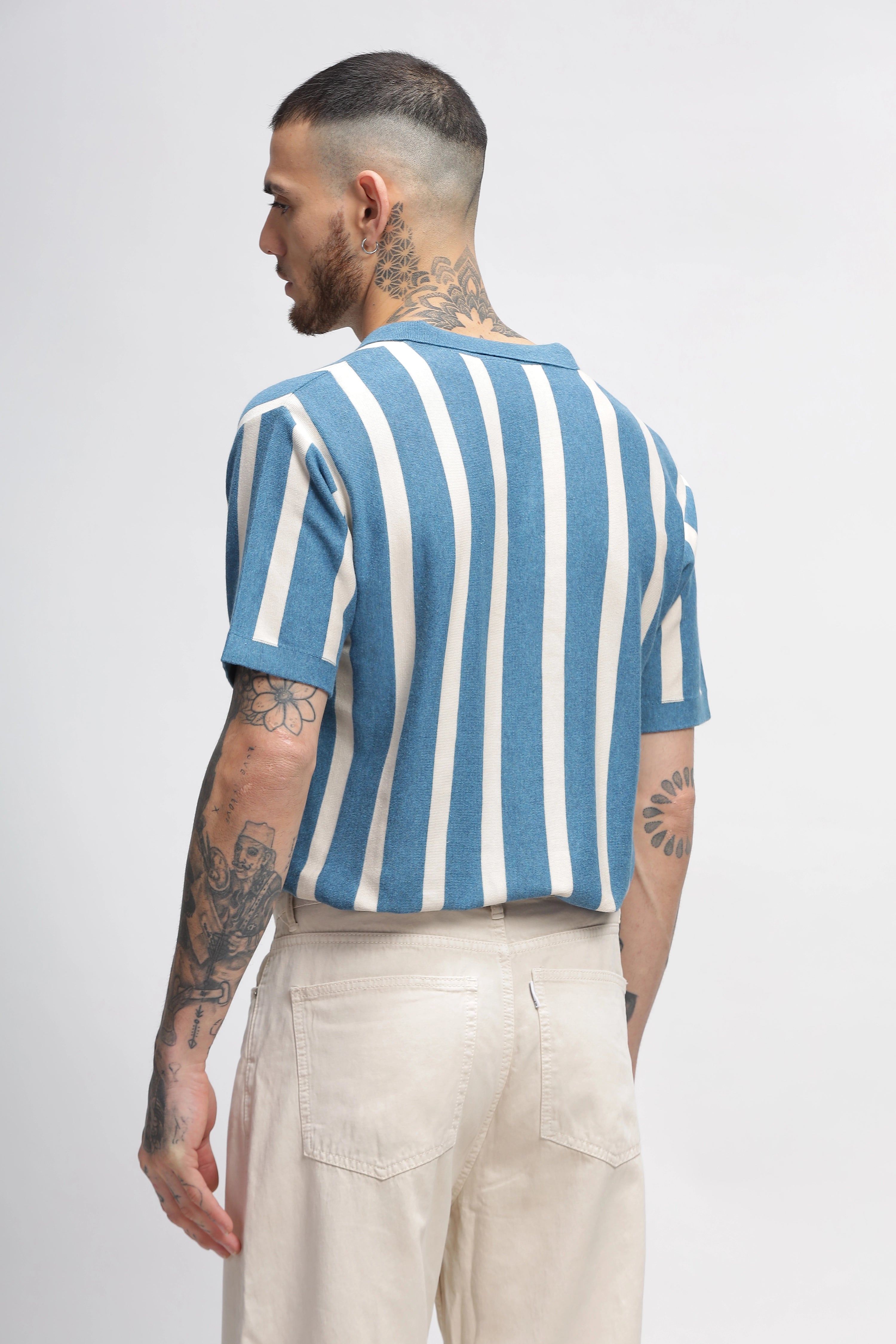 Morning Blue Stripes Old Money Polos