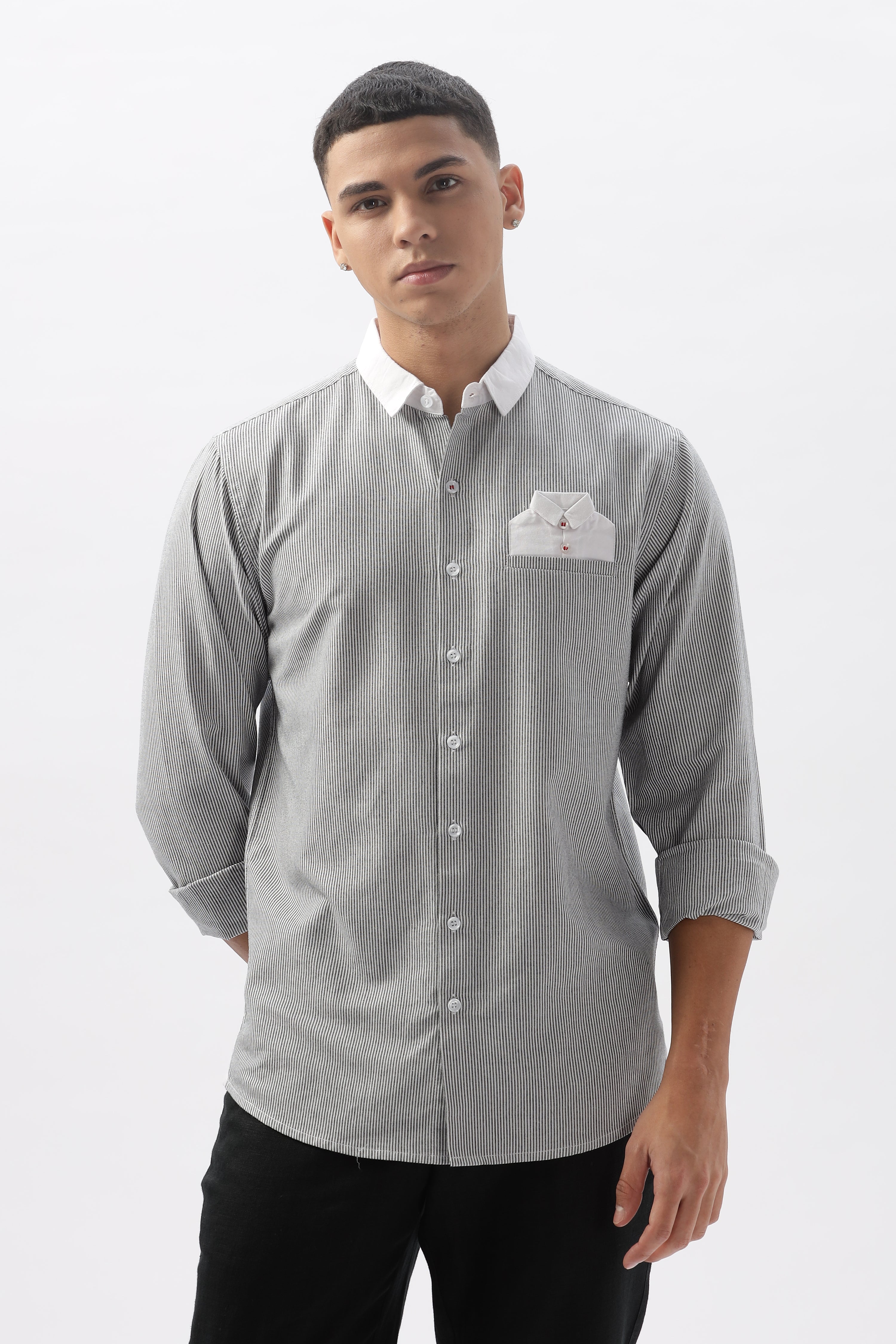 Shirtified Pocket Couture Statement Shirt