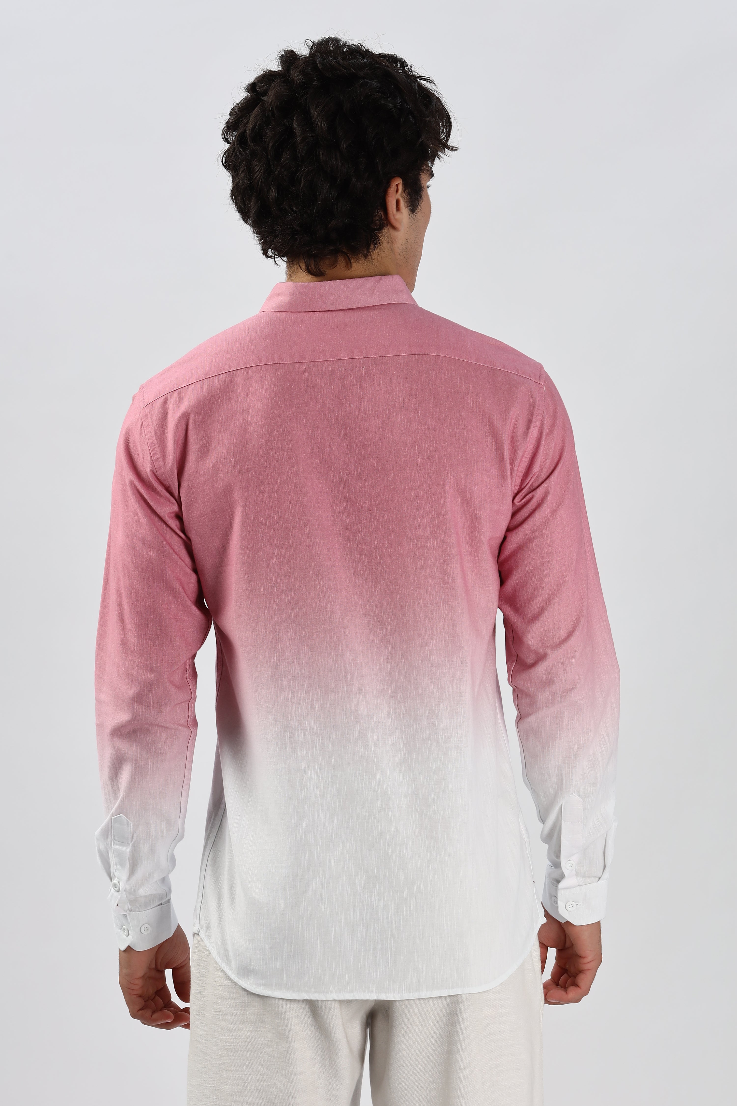 Ombré 100% Cotton Tuscany Pink Shirt