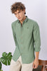 Green 100% Linen 44 Lea Shirt