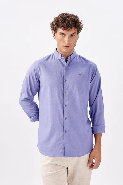 Porto Purple 100% Linen Co-ord Set outfit for men