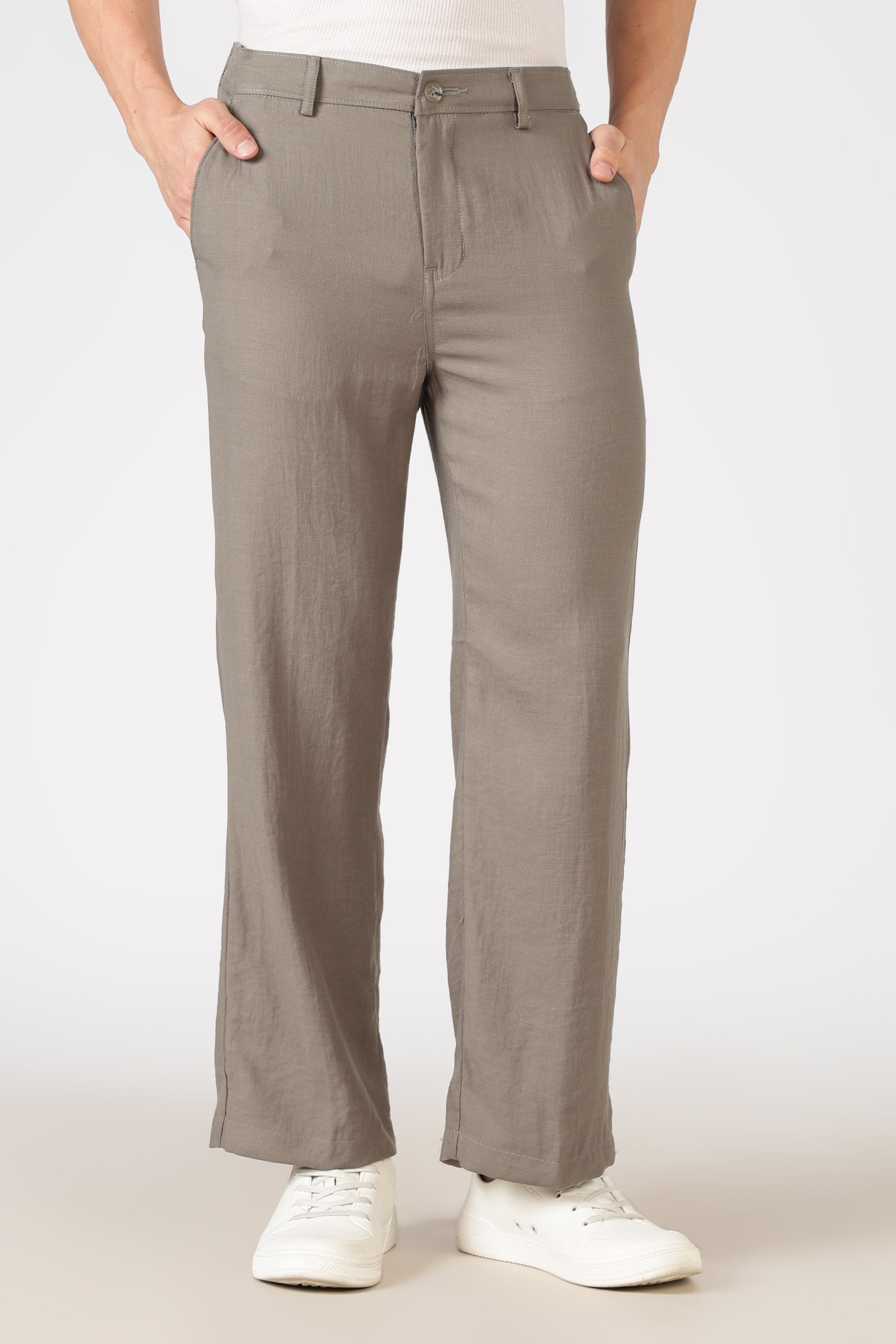 Free Flow 100% Cotton Parallel Fit Pants