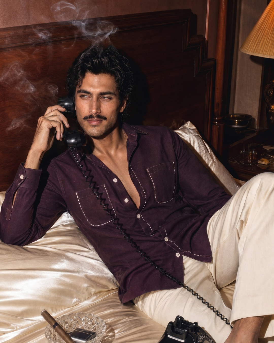 Heritage Stitch Cotton– Spread Collar And Bouble Pocket Shirt
