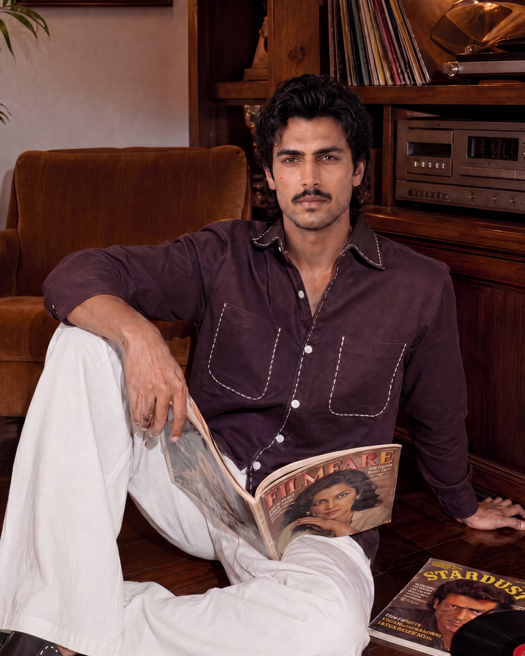 Heritage Stitch Cotton– Spread Collar And Bouble Pocket Shirt