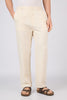 Dionysus Linen-style 100% Cotton Straight Fit Beige Pants