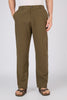 Aphrodite Linen-style 100% Cotton Straight Fit Olive Pants