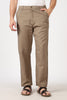 Linen-style 100% Cotton Straight Fit Beige Pant