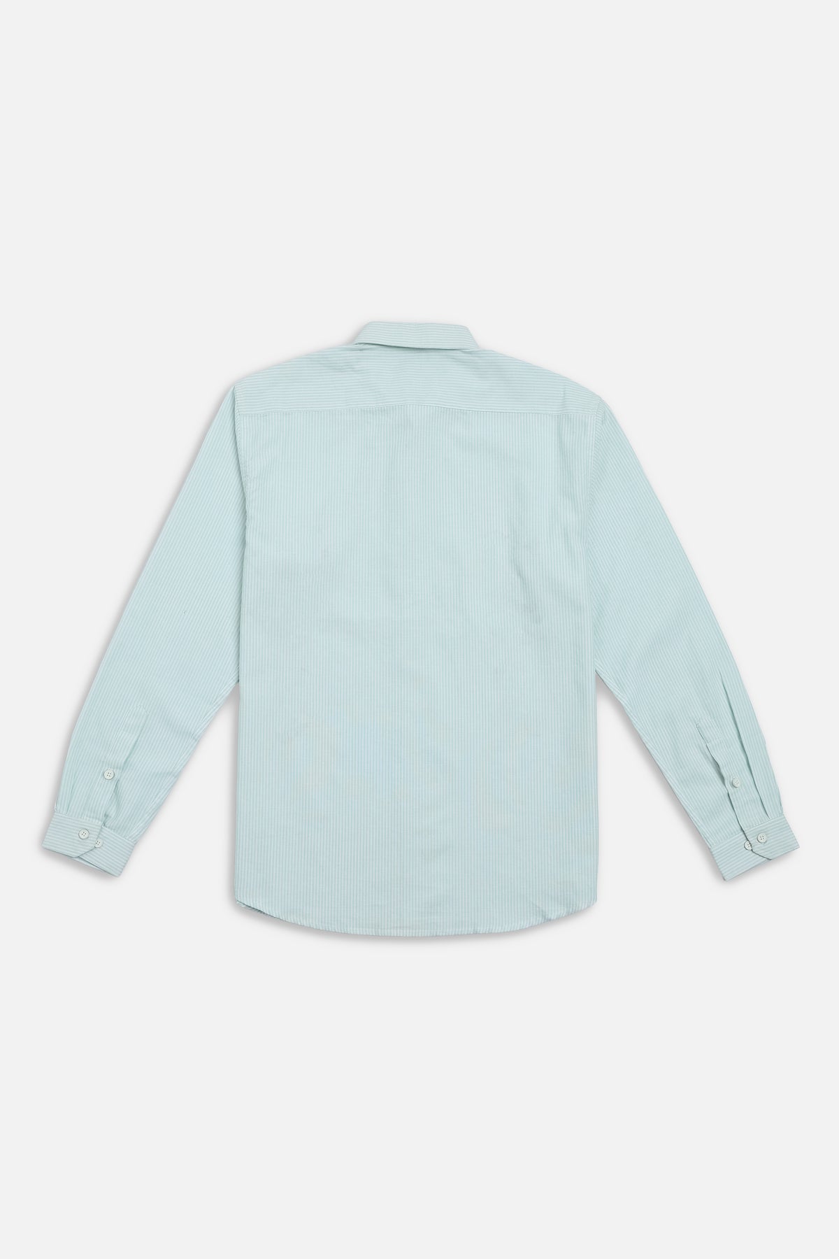 Haven Botanical Cotton Regular Fit Mint Green Striped Shirt
