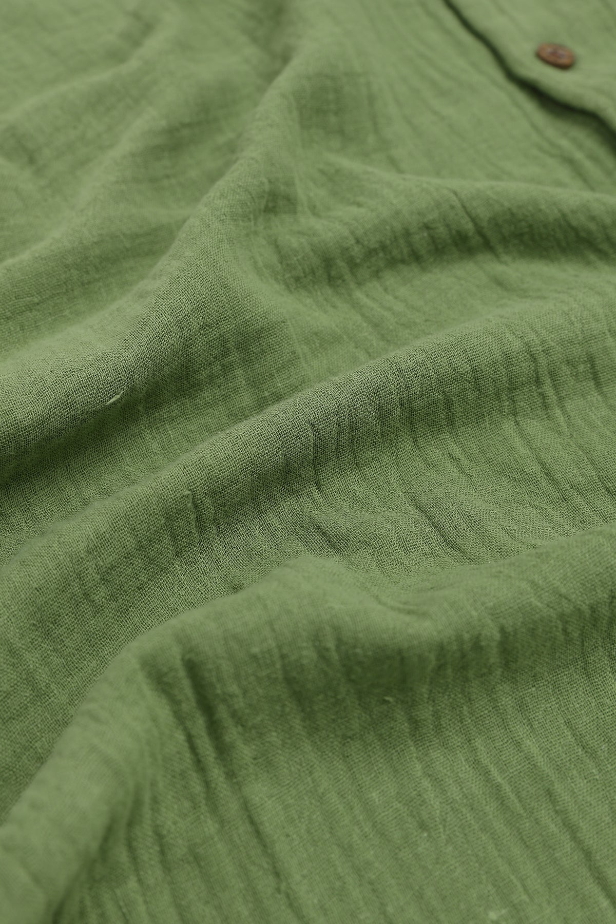 Surat Green Textured Double Cloth 100% Cotton Shirt