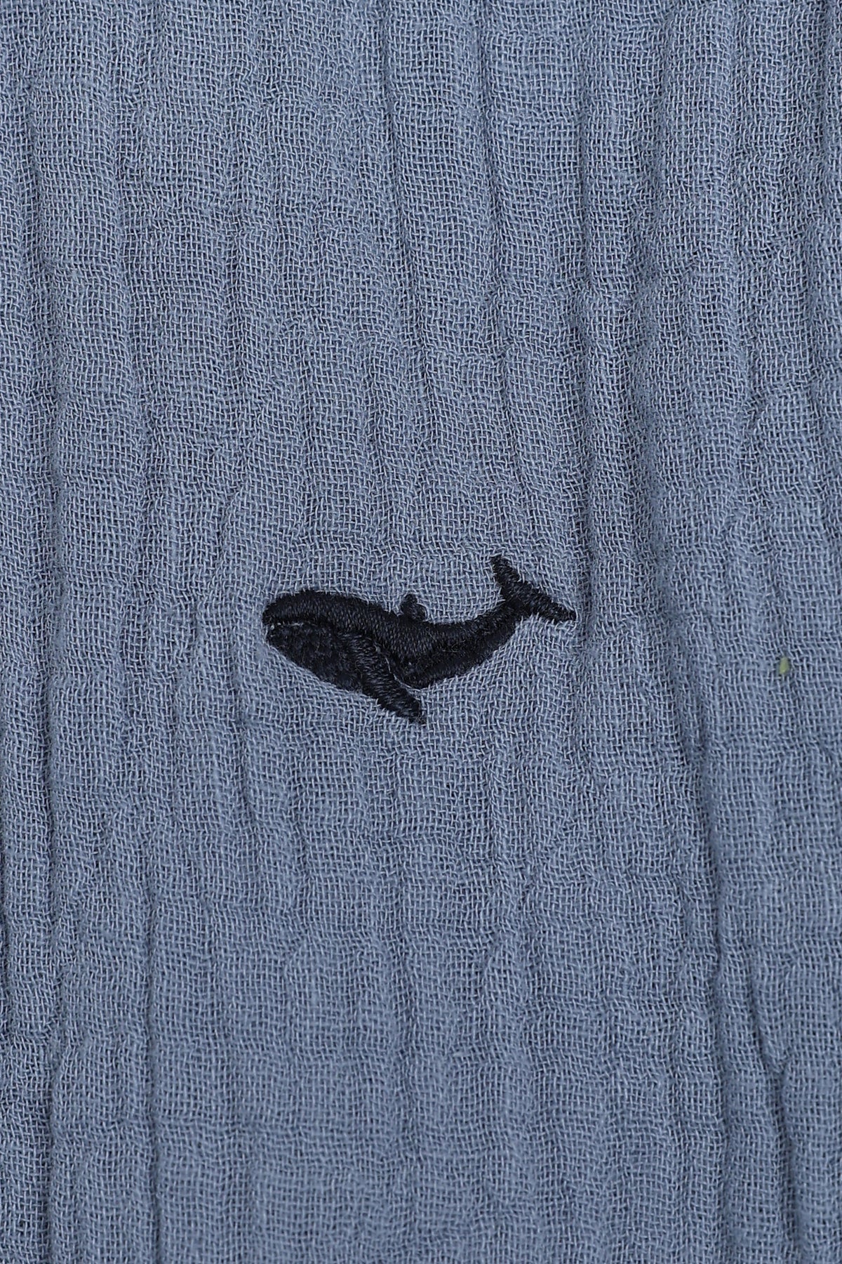 Patna Blue Double Cloth 100% Cotton Shirt