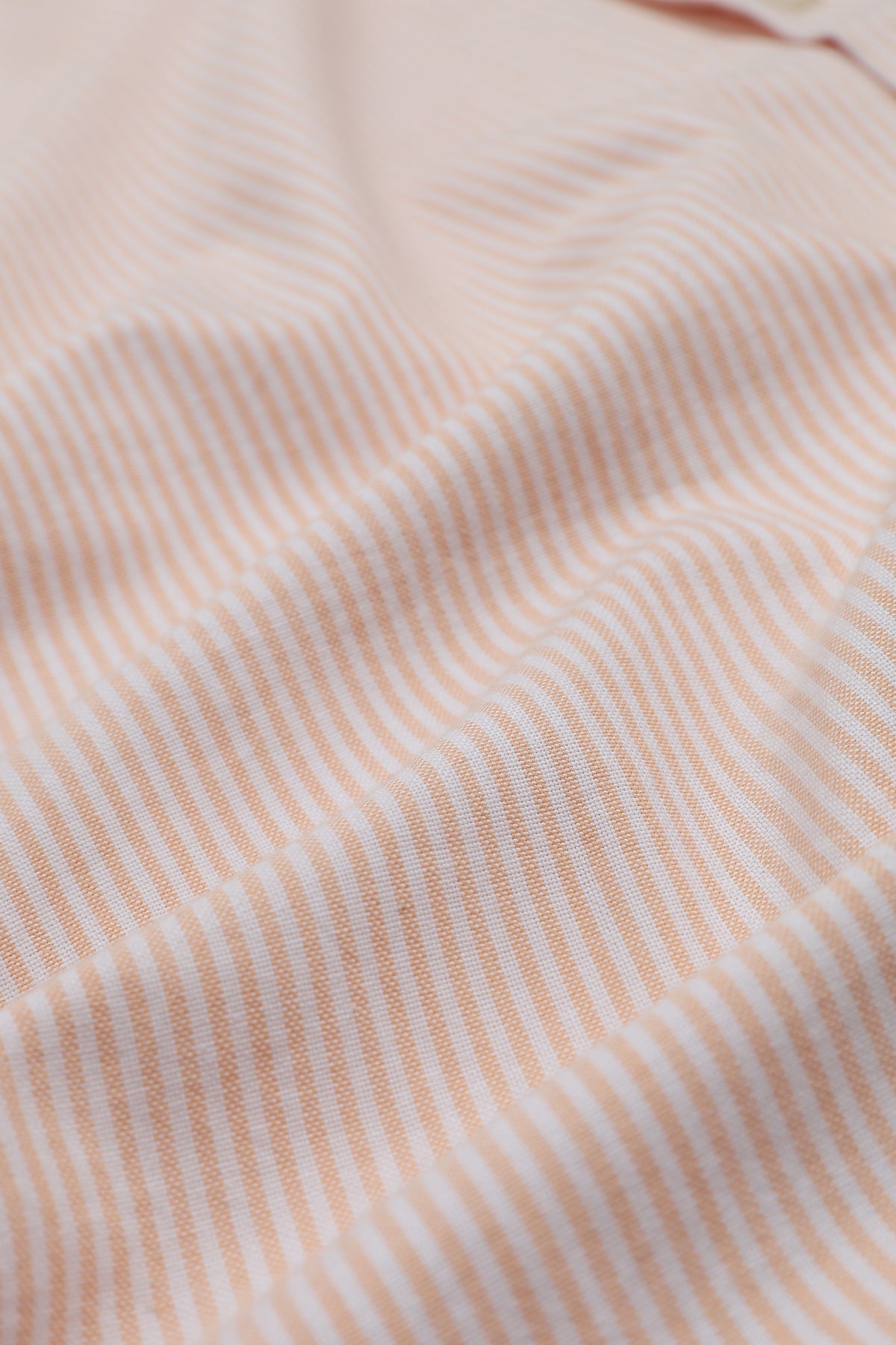 Citrus Bloom Cotton Regular Fit Peach Striped Shirt